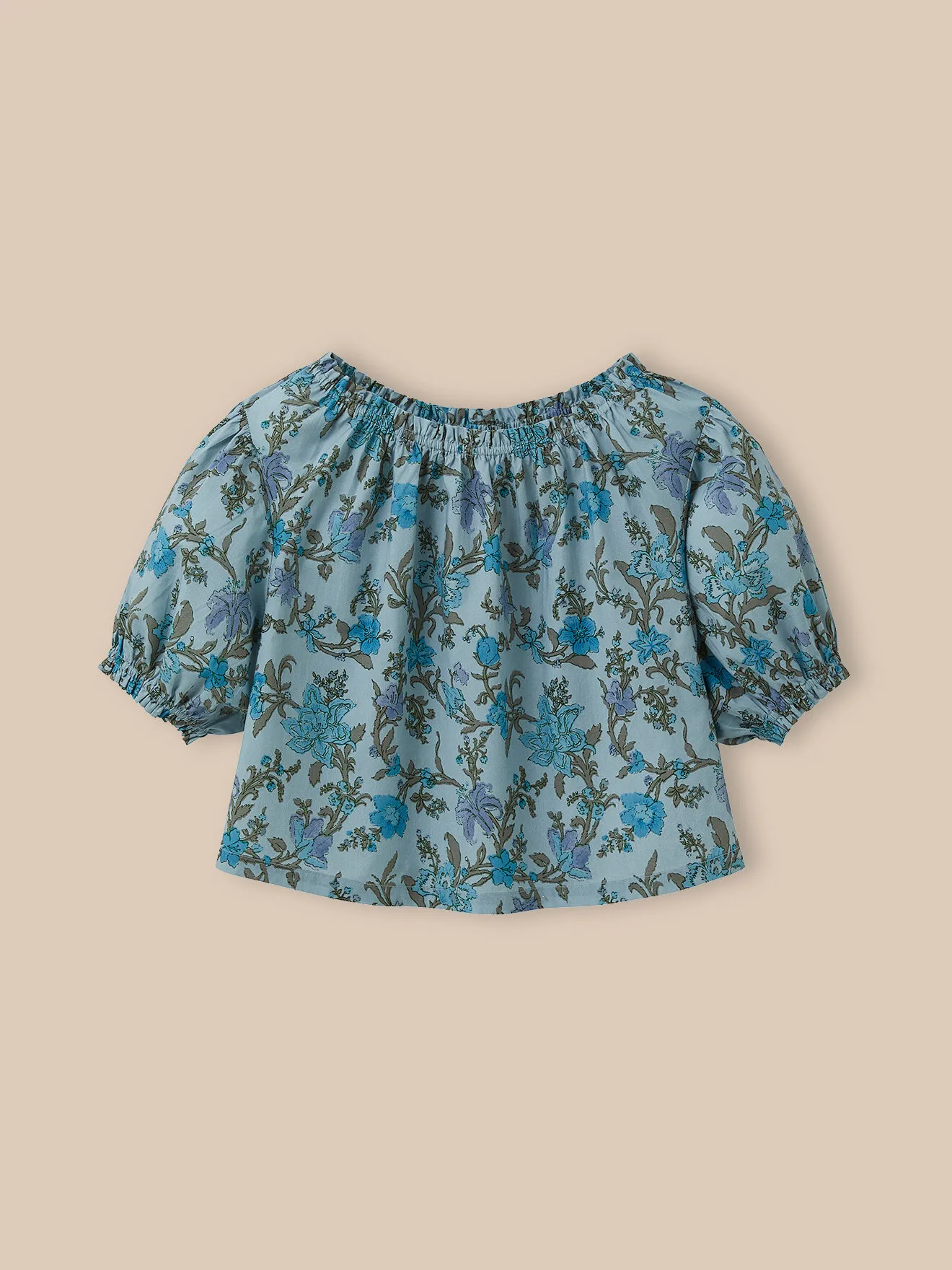 Blouse imprimé flore Bleu