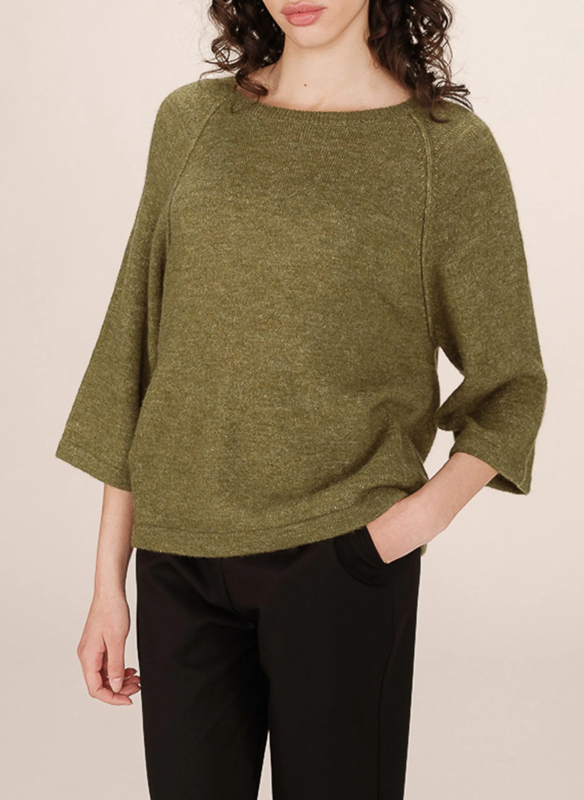 Pull col rond Vert SAM