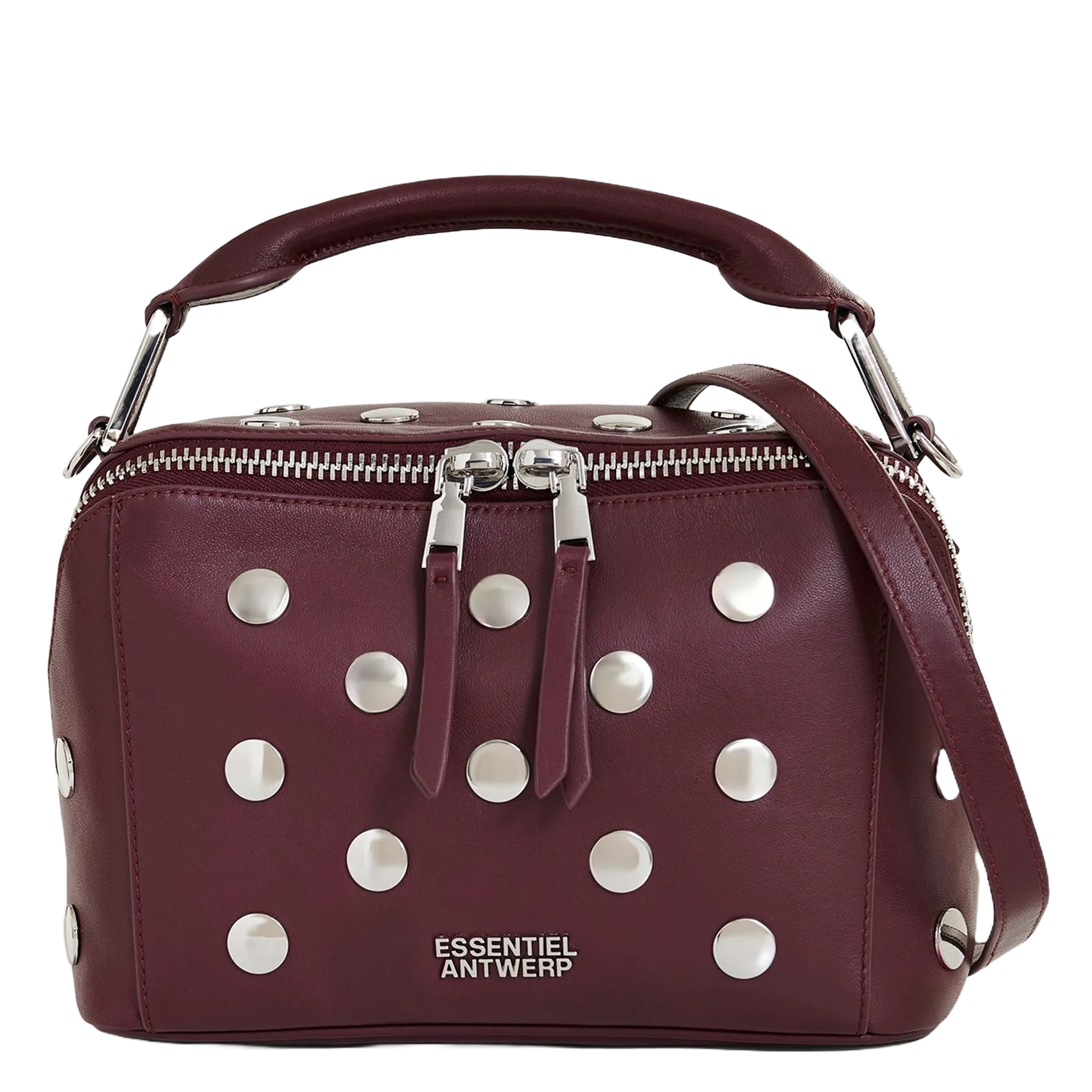 Sac bandoulière en cuir Rouge IMONA