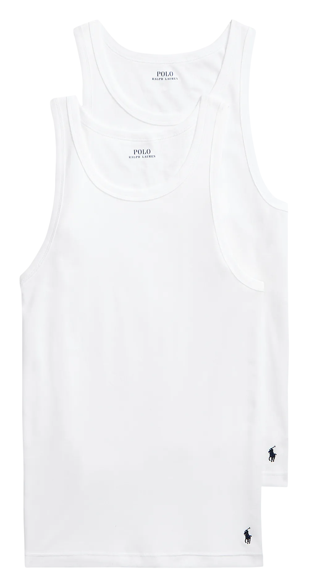 Débardeur col rond en coton Blanc