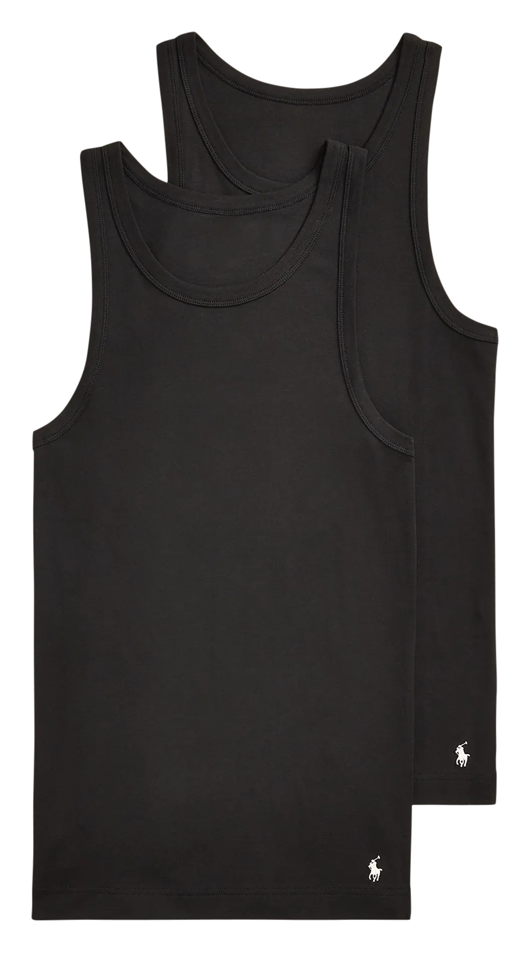 Pack 2 tank tops en coton Noir