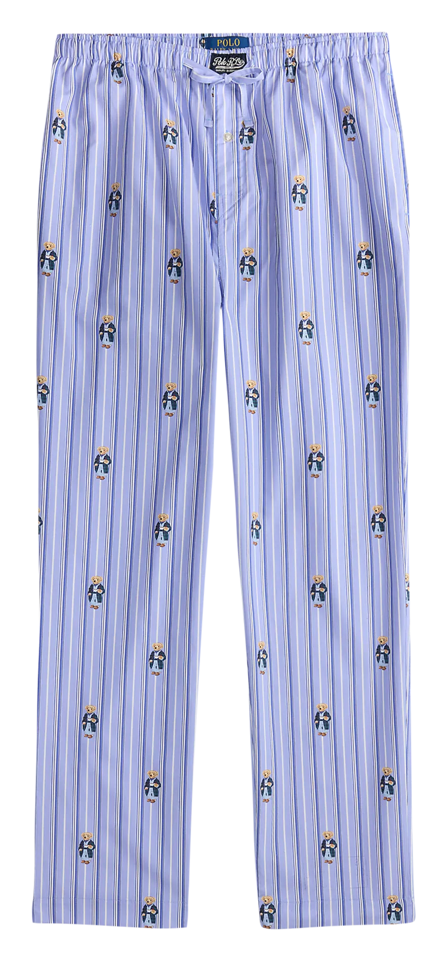 Pantalon de pyjama imprimé en coton Bleu