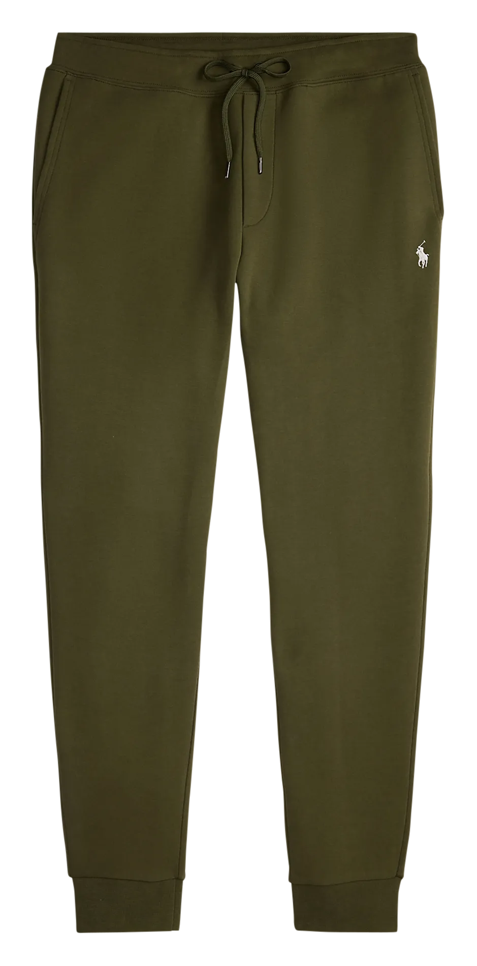 Jogging ajusté en coton mélangé Vert