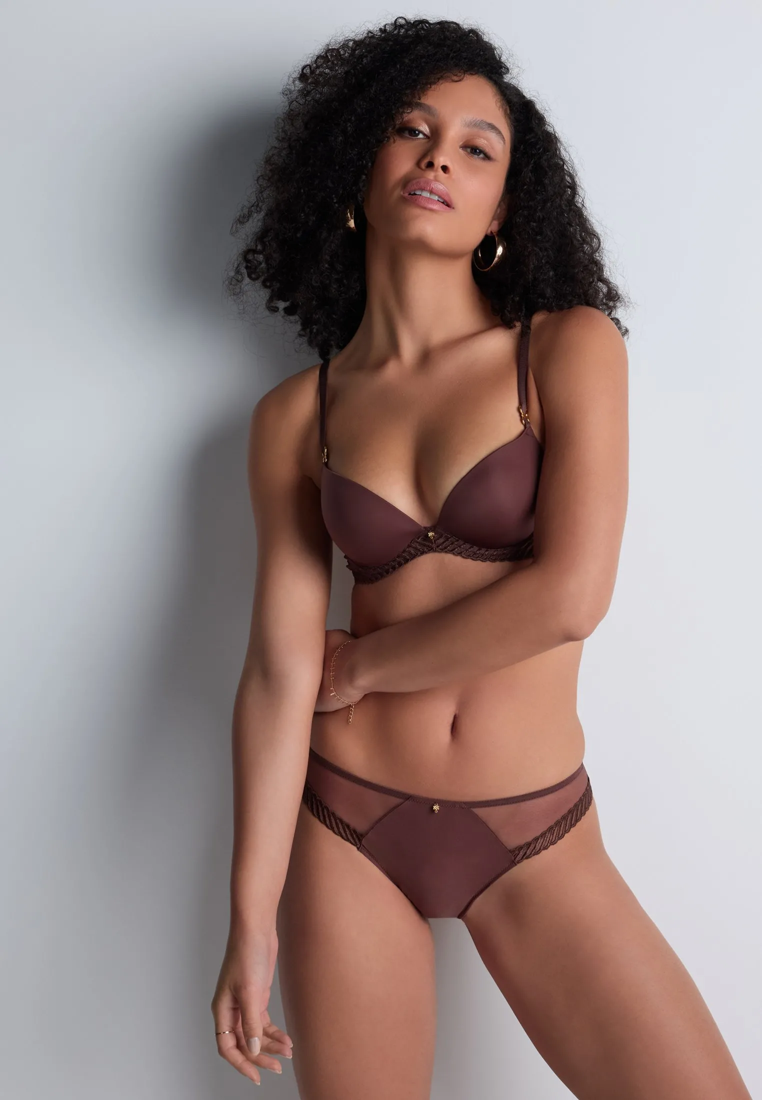 Culotte brésilienne Marron SHEER EMOTION