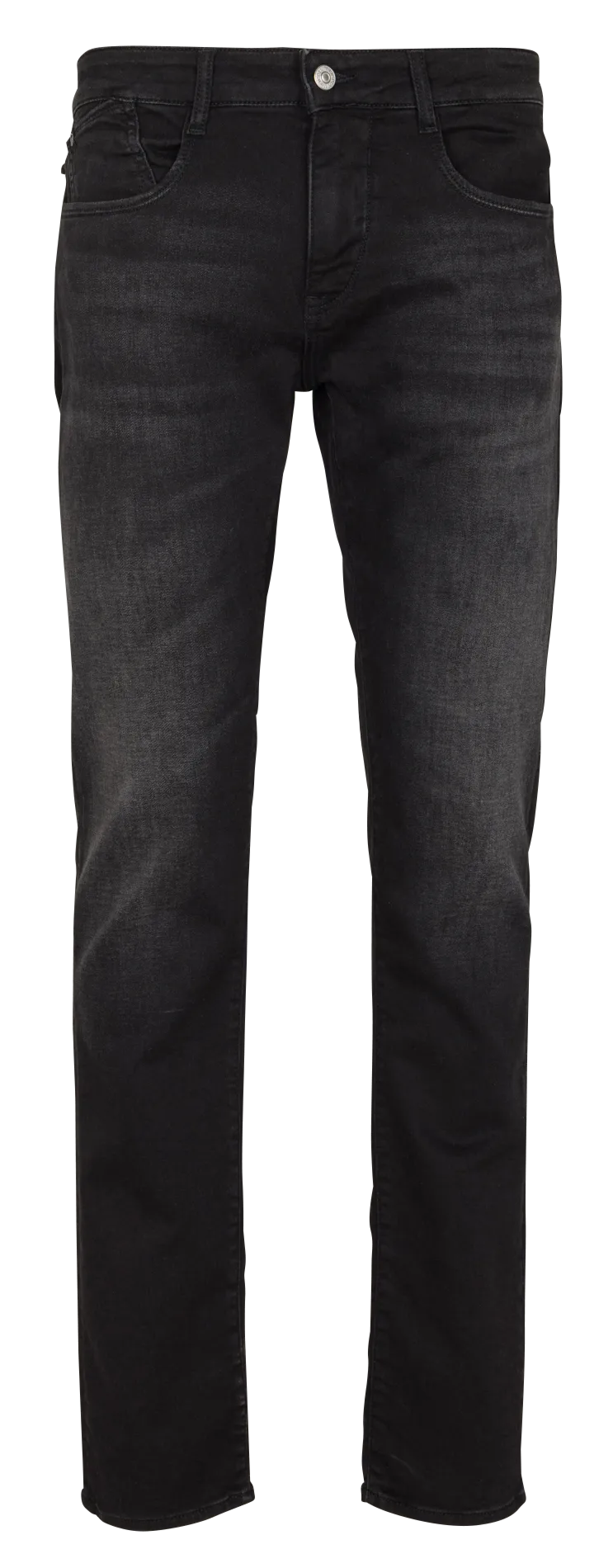 Jean droit taille haute uni Noir