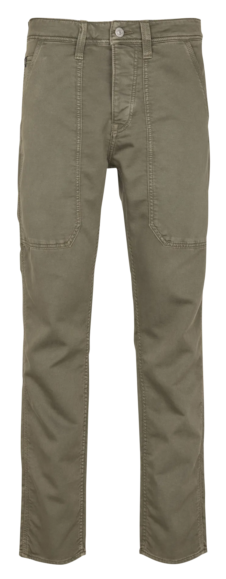 Jean ajusté en coton mélangé Vert WORK