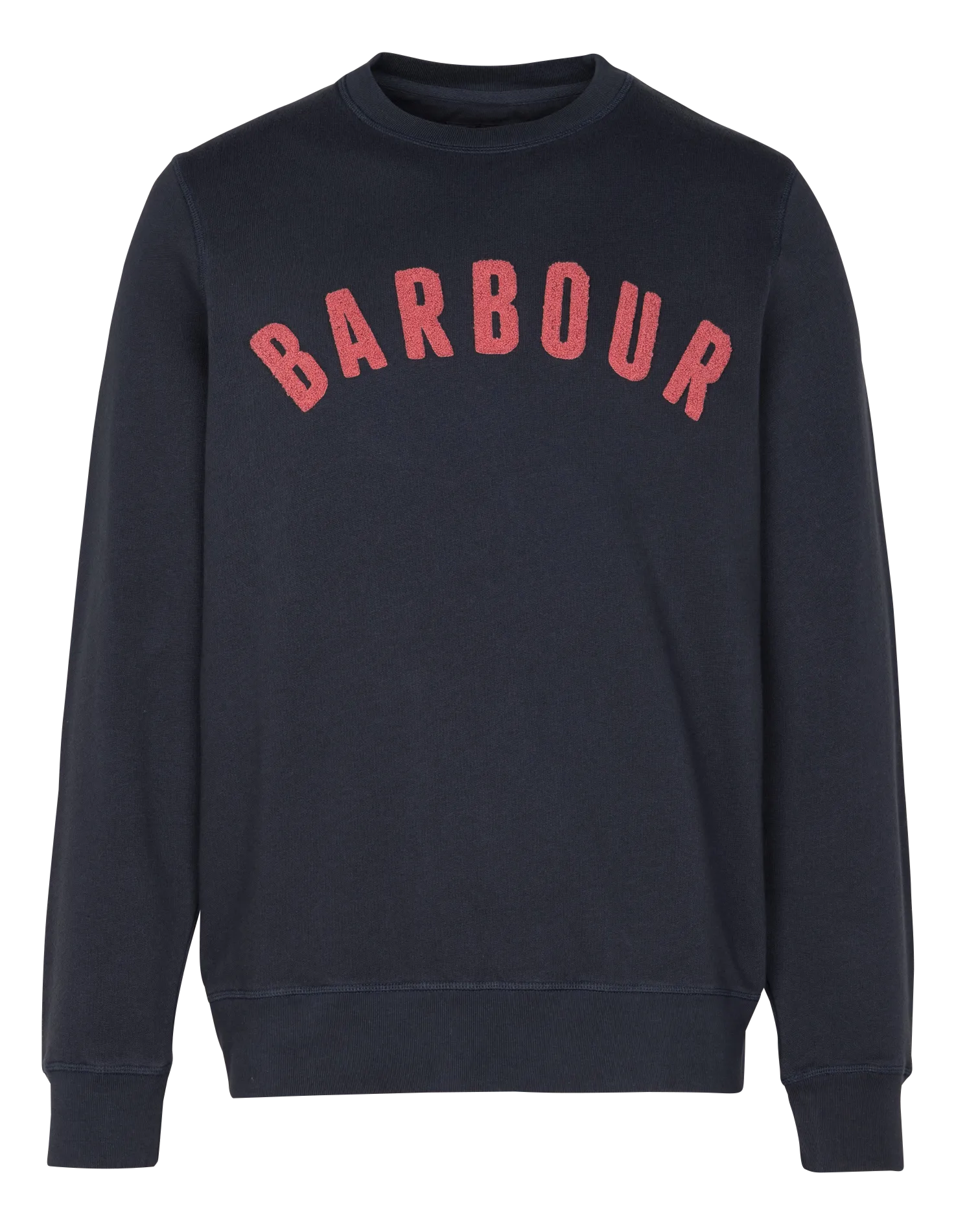 Sweat col rond en coton mélangé Bleu