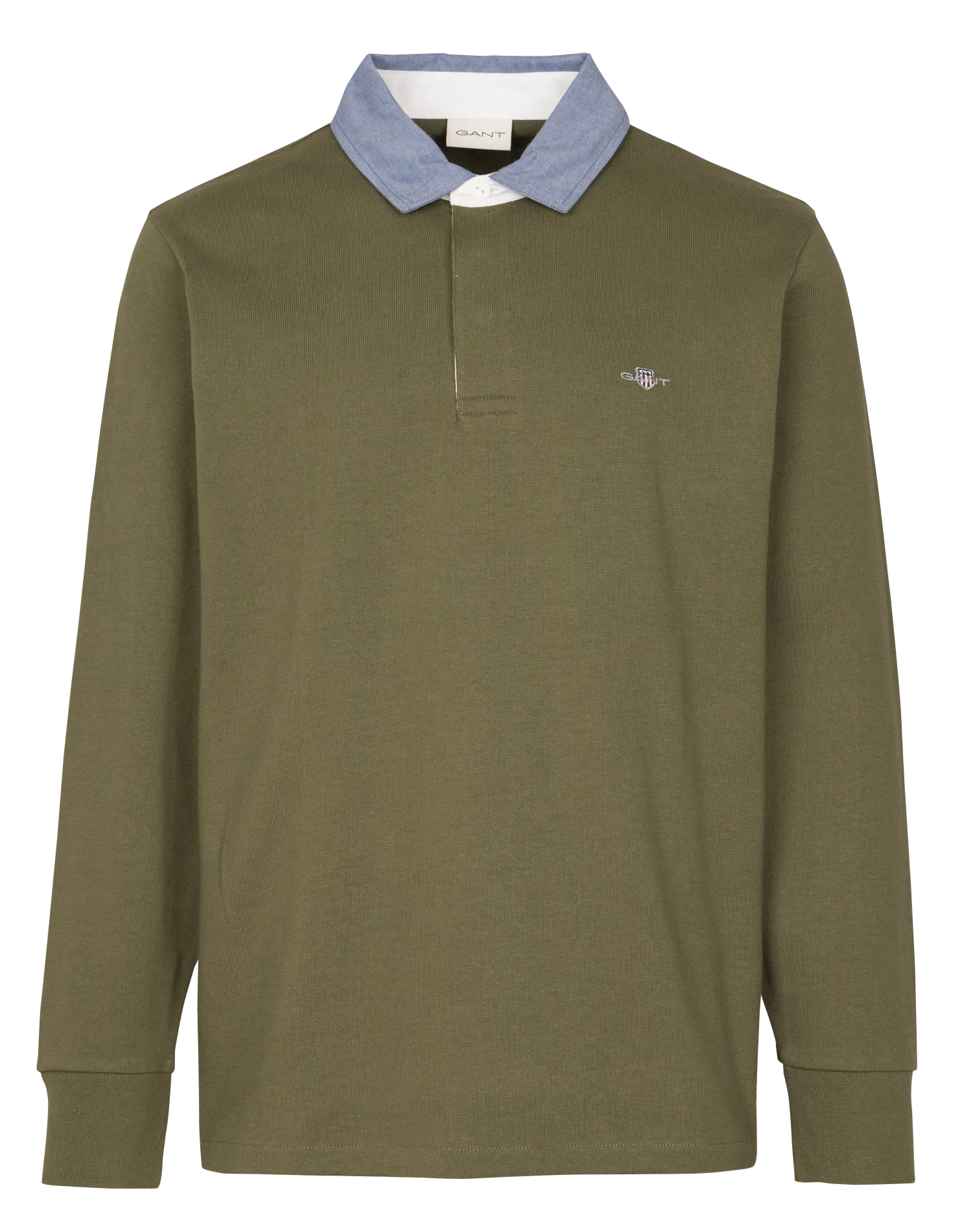 Polo droit en coton Vert