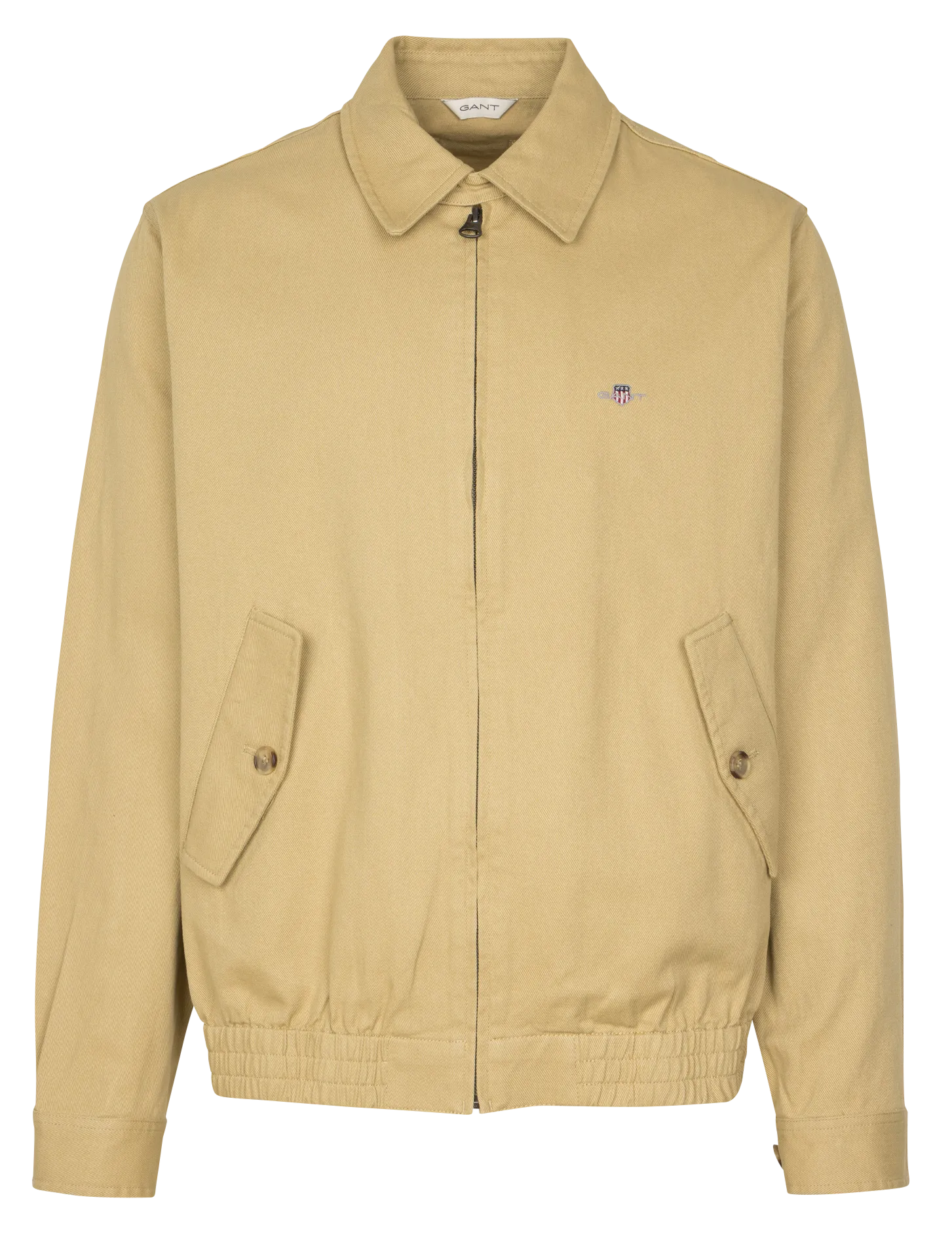 Veste col classique en coton Beige