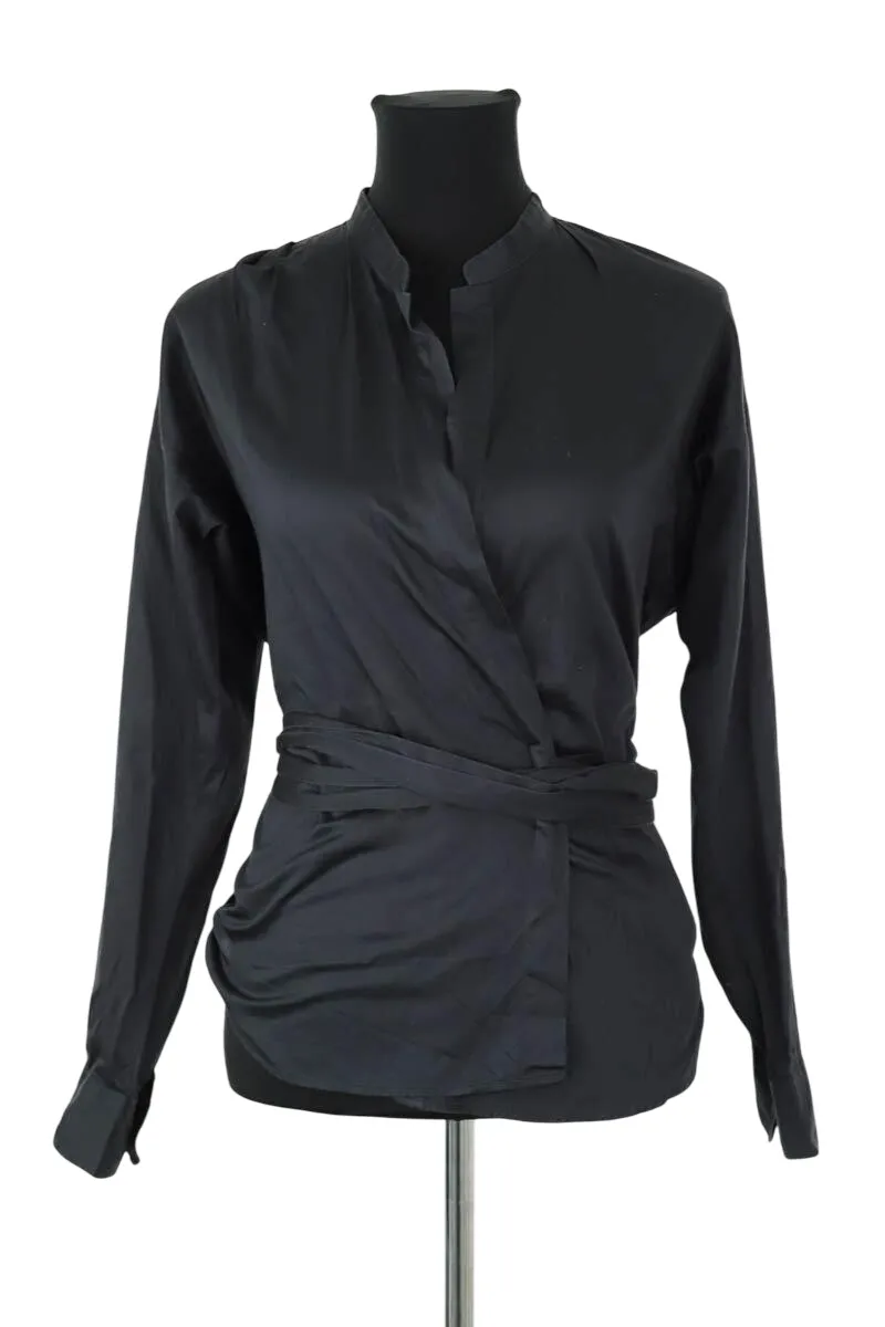 Cache-coeur en coton Noir