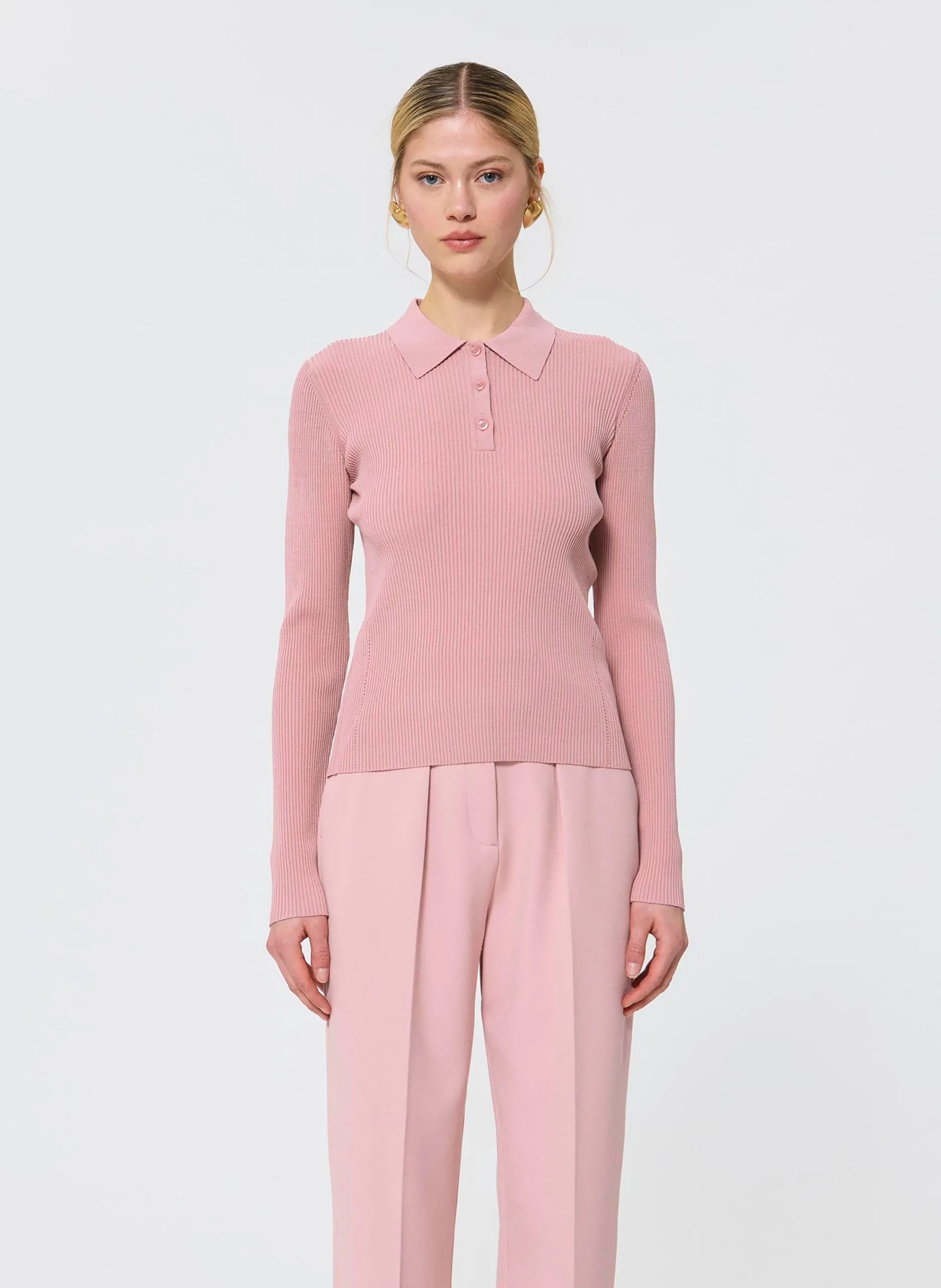 Pull col classique Beige PRISCILLA