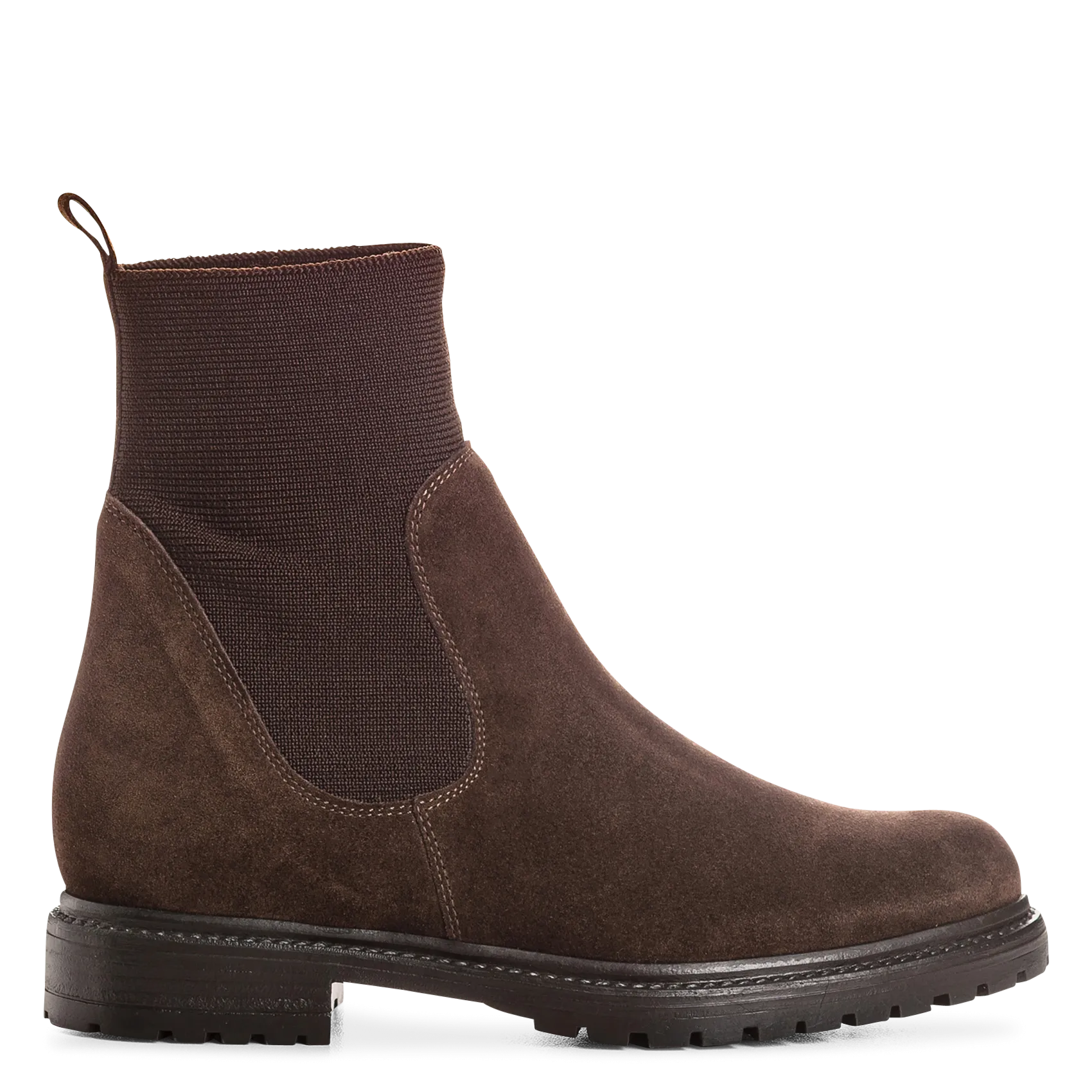 Bottines en cuir Marron EVELYN