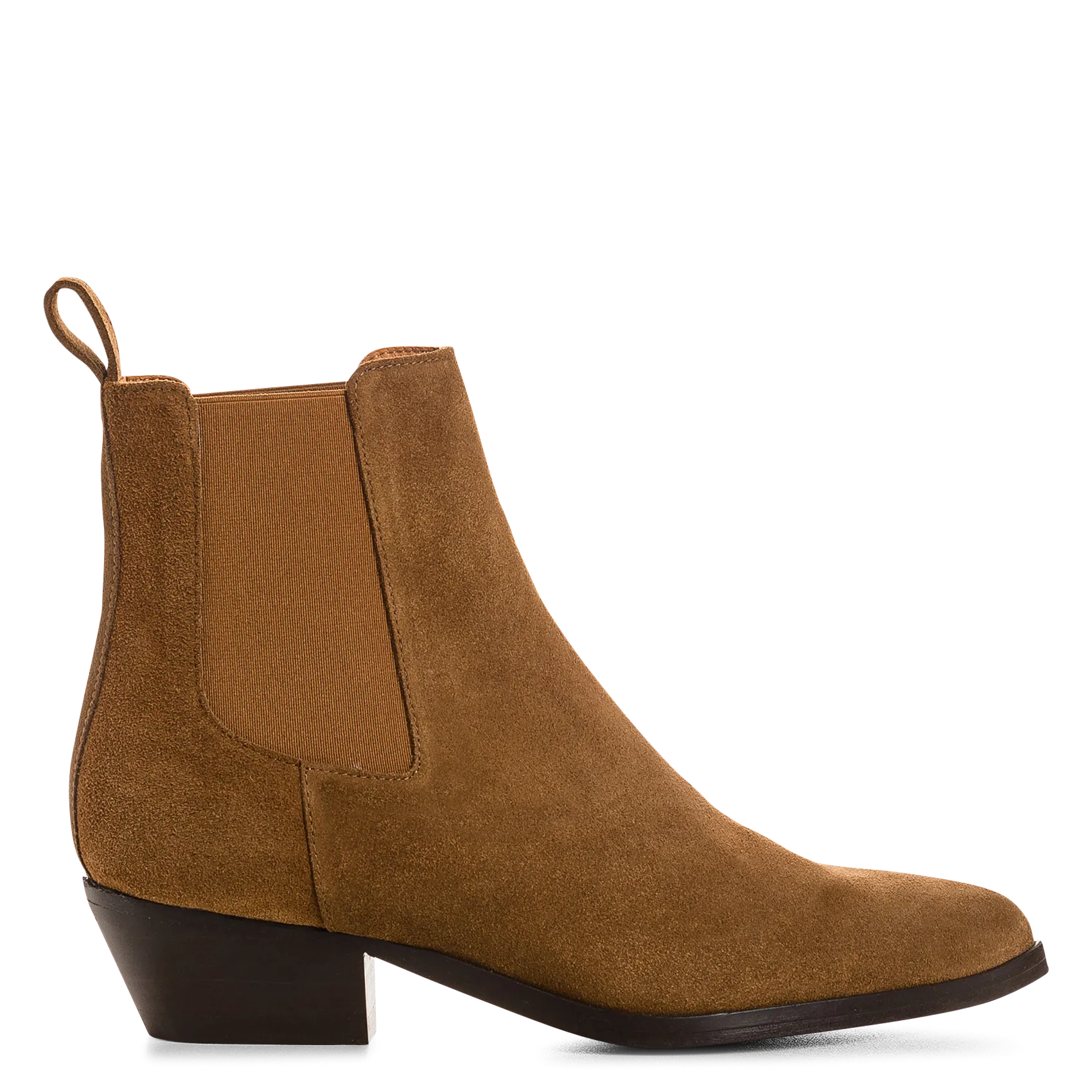 Bottines Chelsea en cuir suédé Beige BELEM