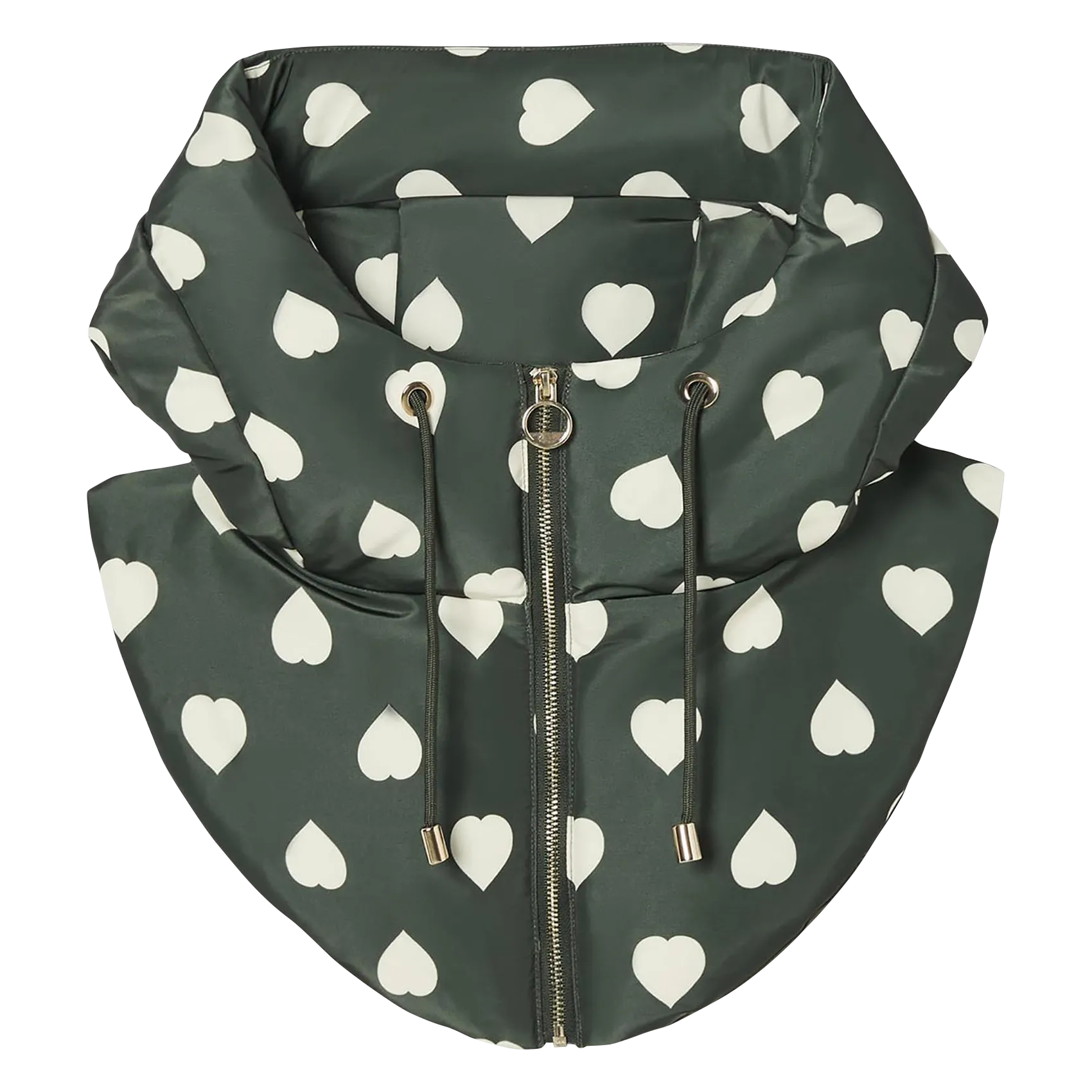 Capuche à motifs Vert DARIA