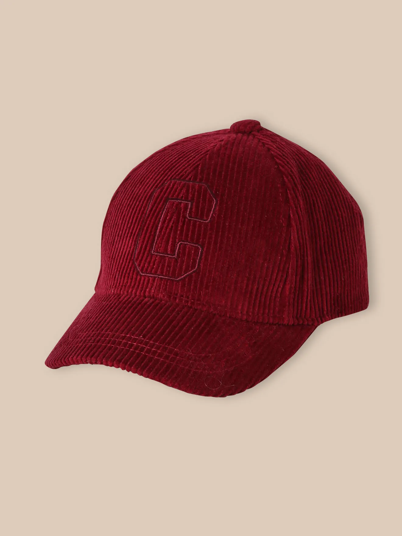 Casquette en velours Rouge