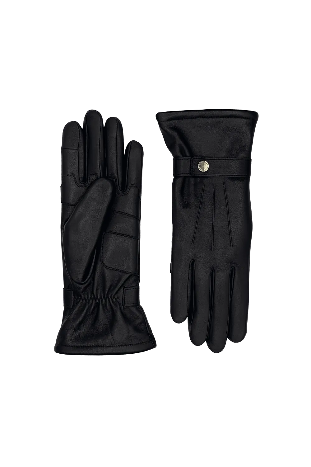 Badia gants en cuir doublés polaire Noir