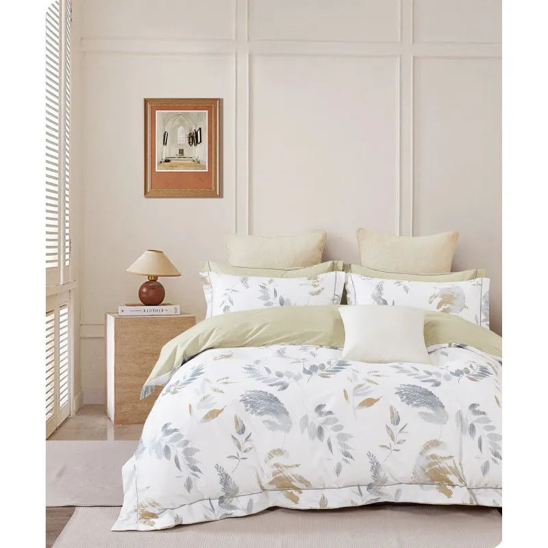 Parure de draps "imprimé" percale pur coton peigné 80 fils/cm² pour lit 160 x 200 cm "grande largeur" Multicolore