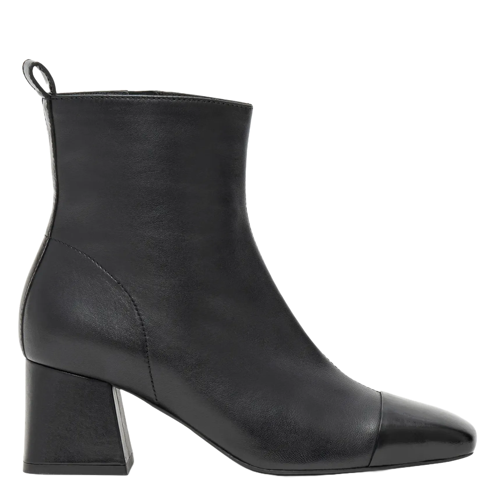 Bottines à talons en cuir Noir MALO