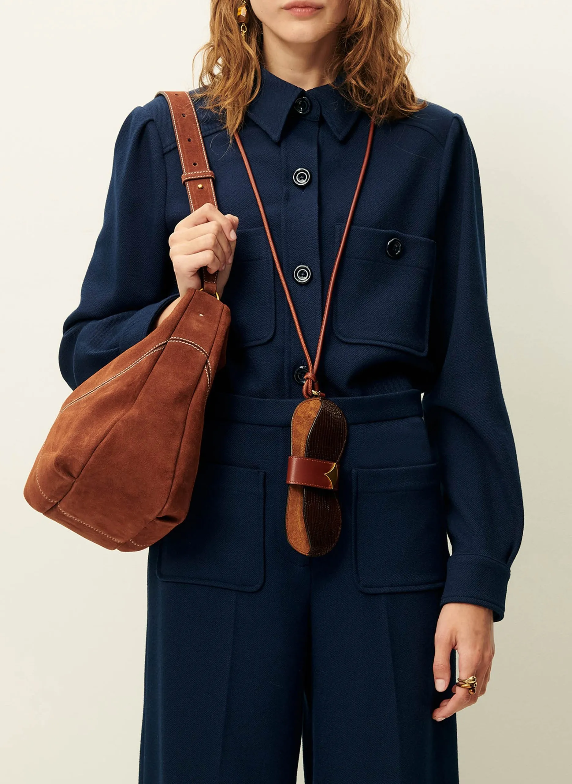 Chemise col classique droite Bleu THEODORE