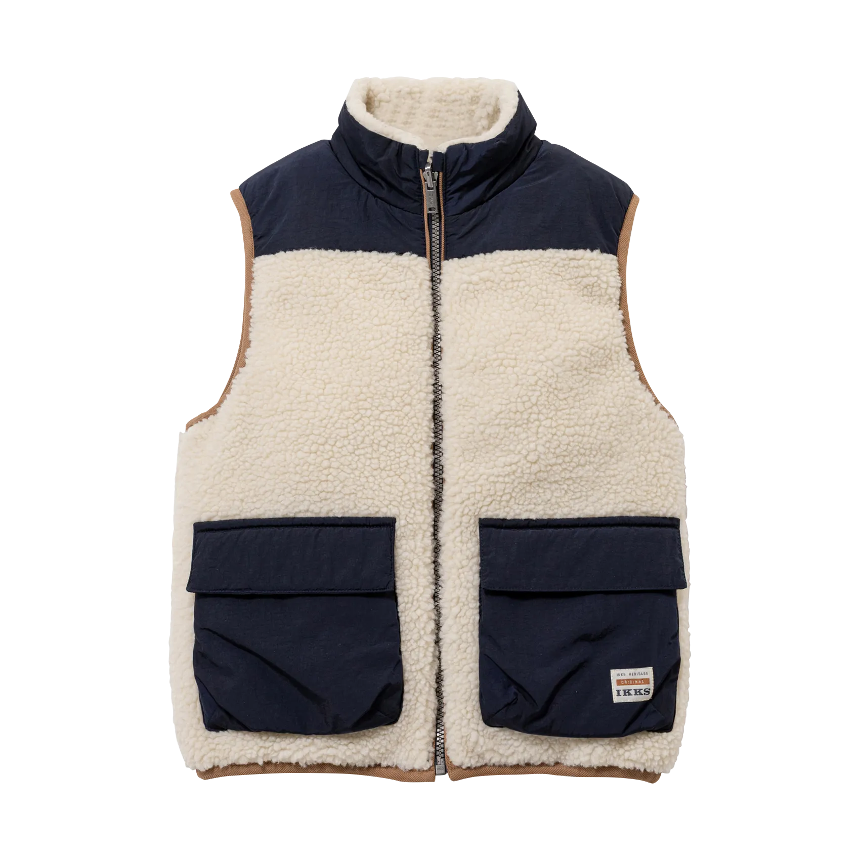 Doudoune réversible sans manches Blanc