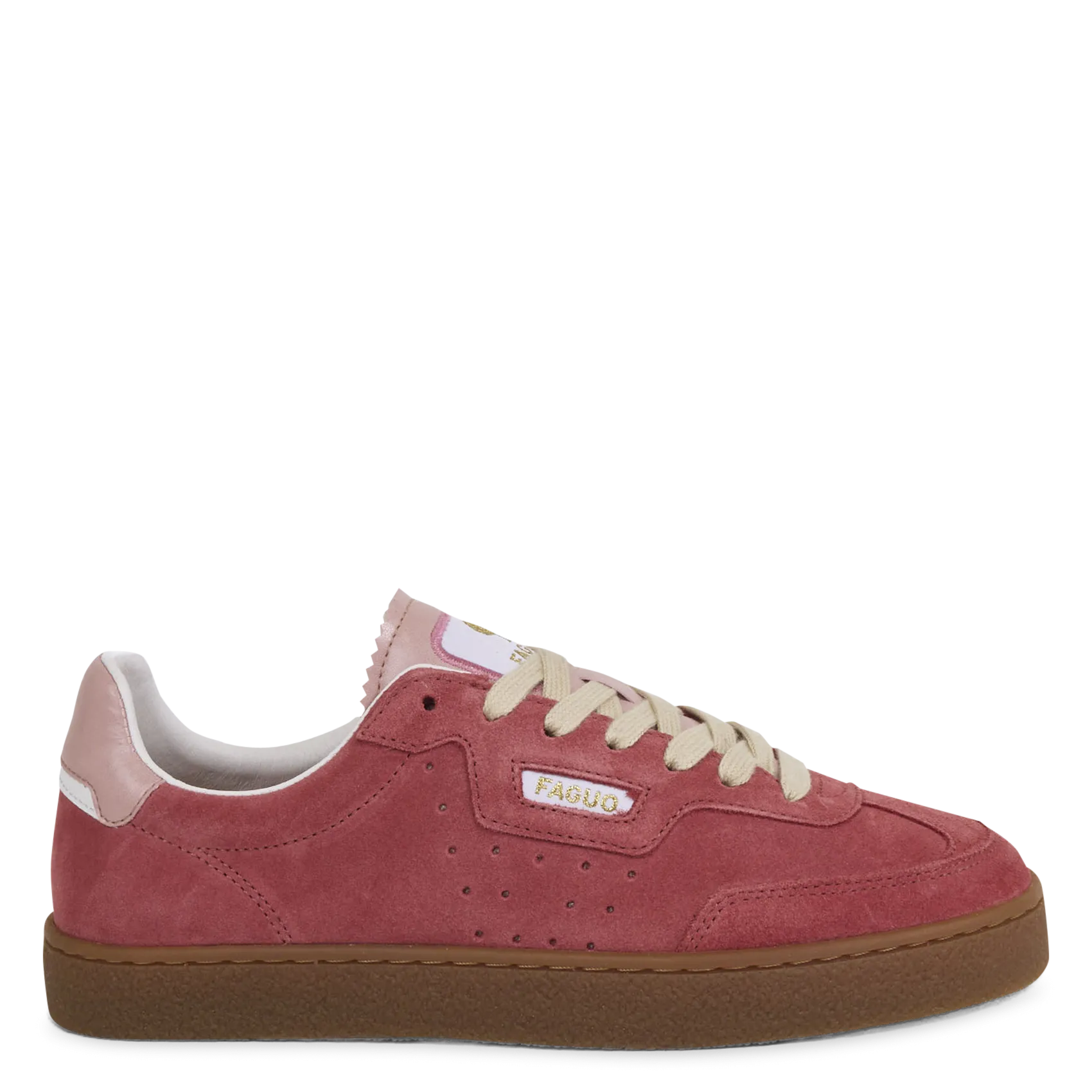 Baskets basses en cuir Rose LUMBO