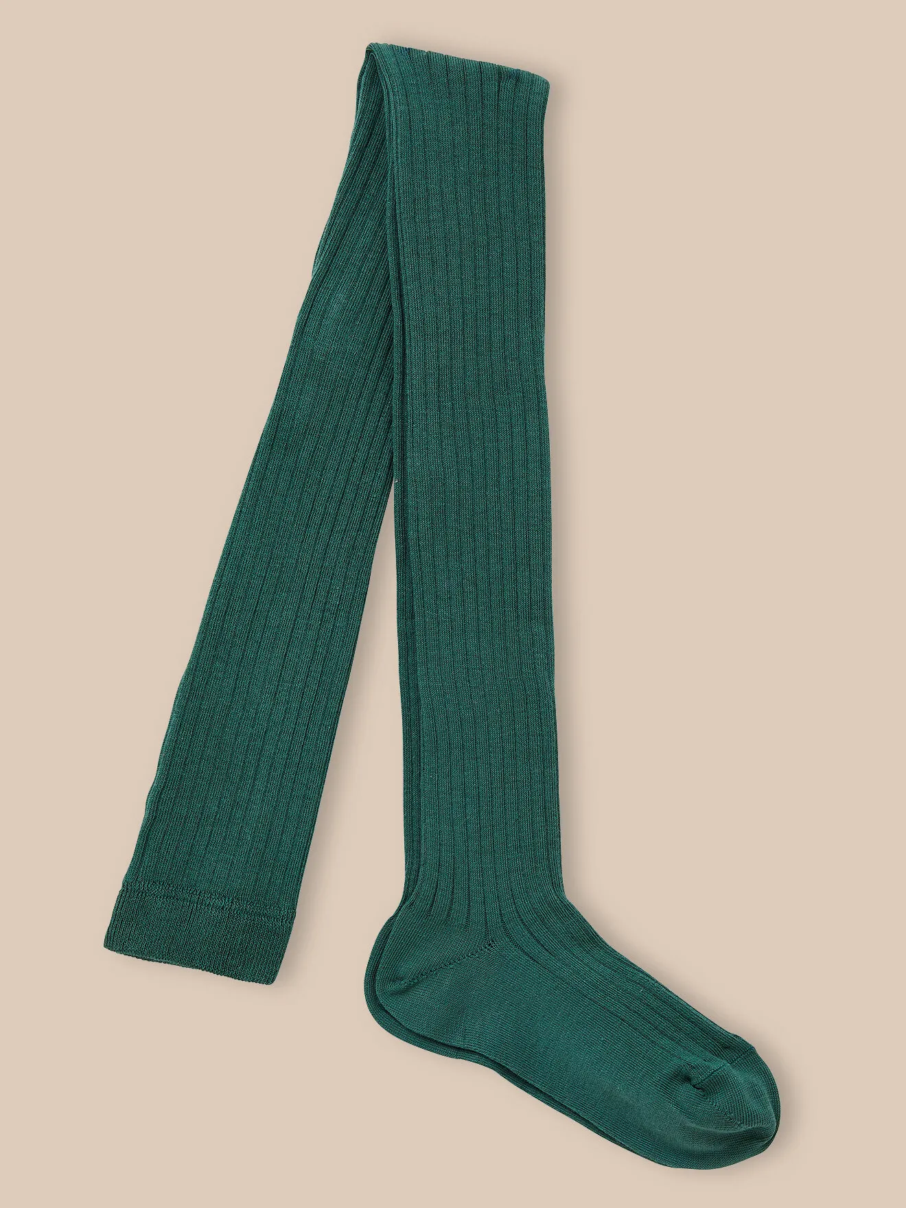 Collants à côtes Vert