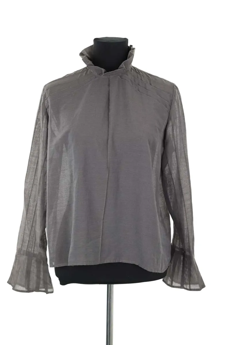 Blouse en coton Gris