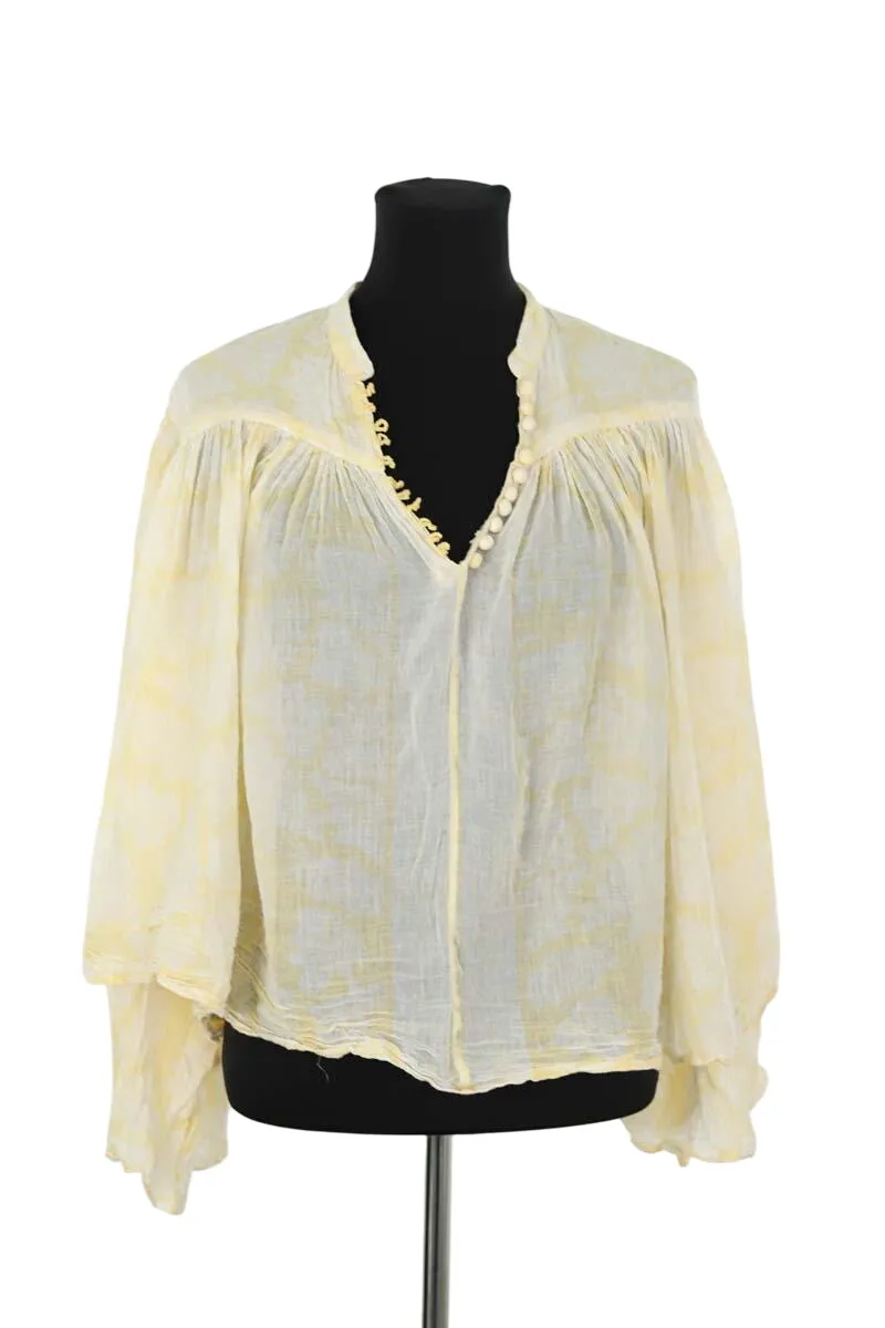 Blouse en coton Jaune