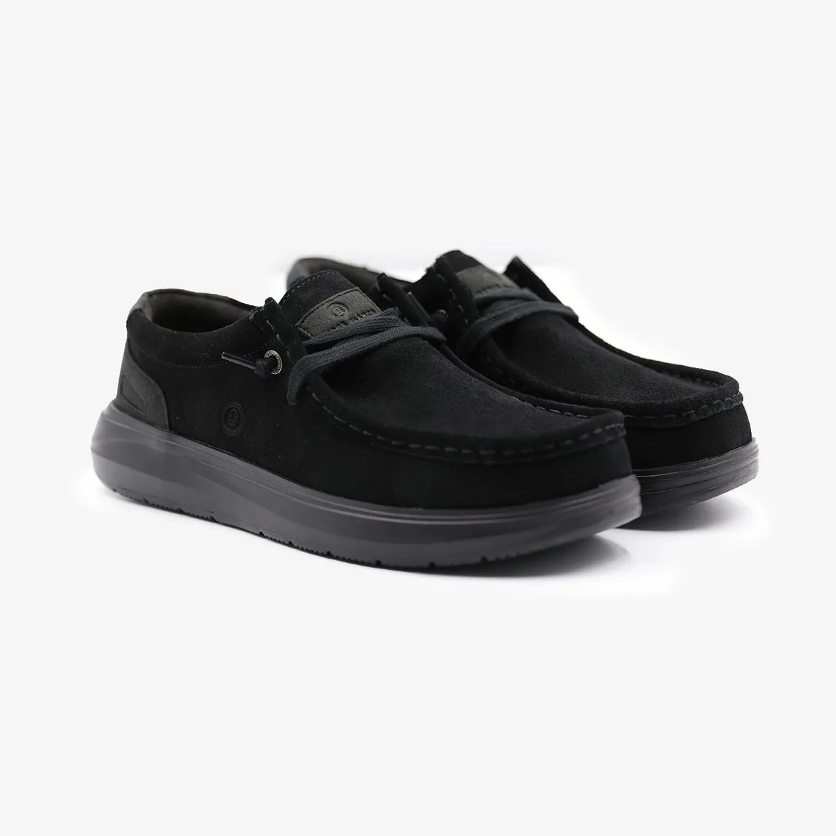 Chaussures bateau Noir SAINT JEAN