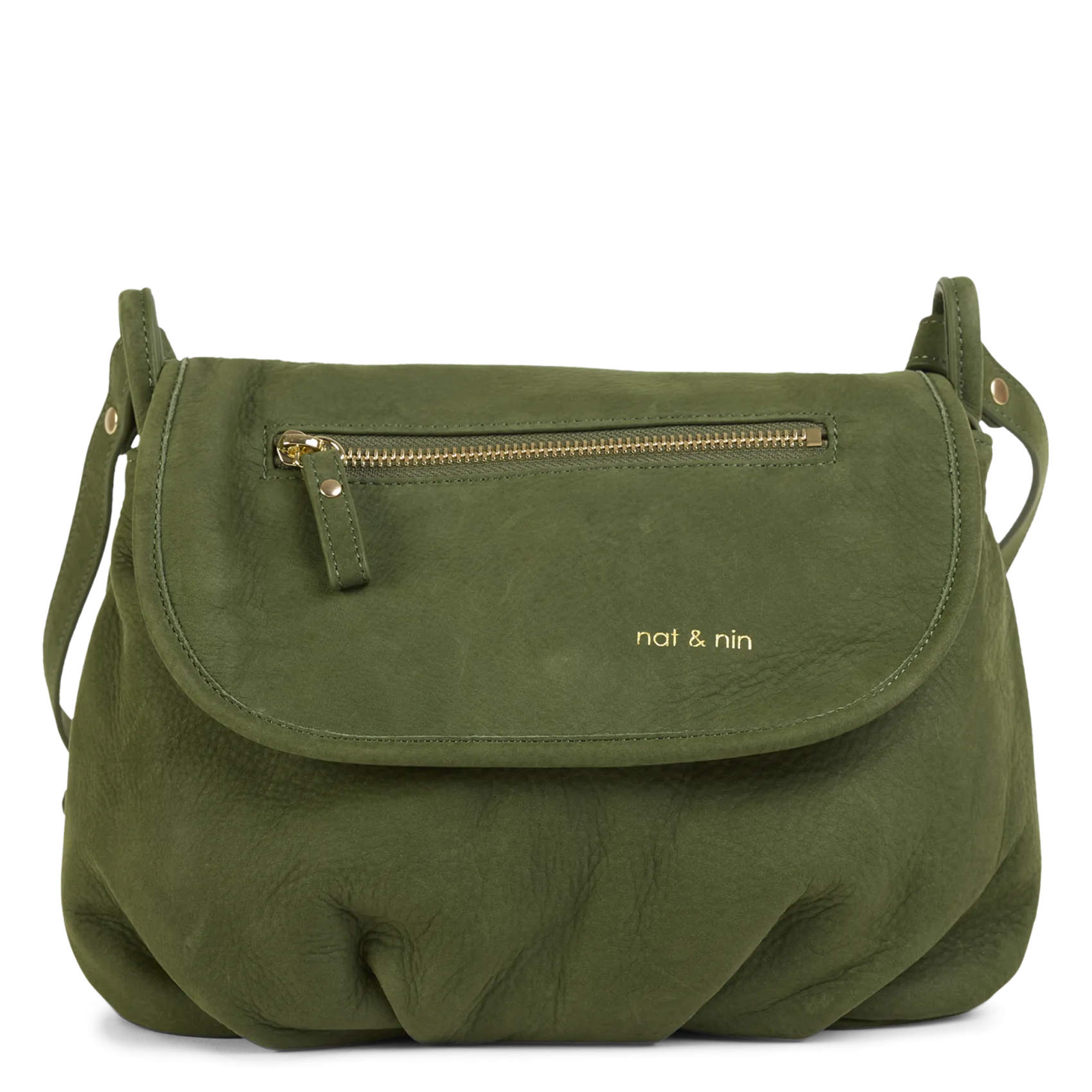 Besace en cuir Vert JEN