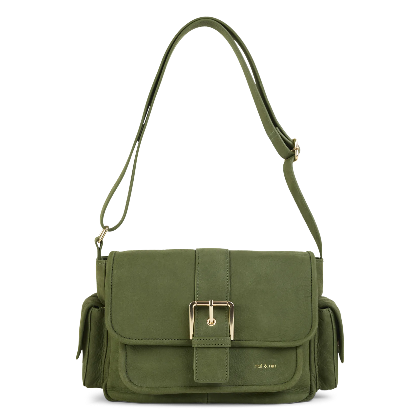 Sac bandoulière en cuir Vert JOY