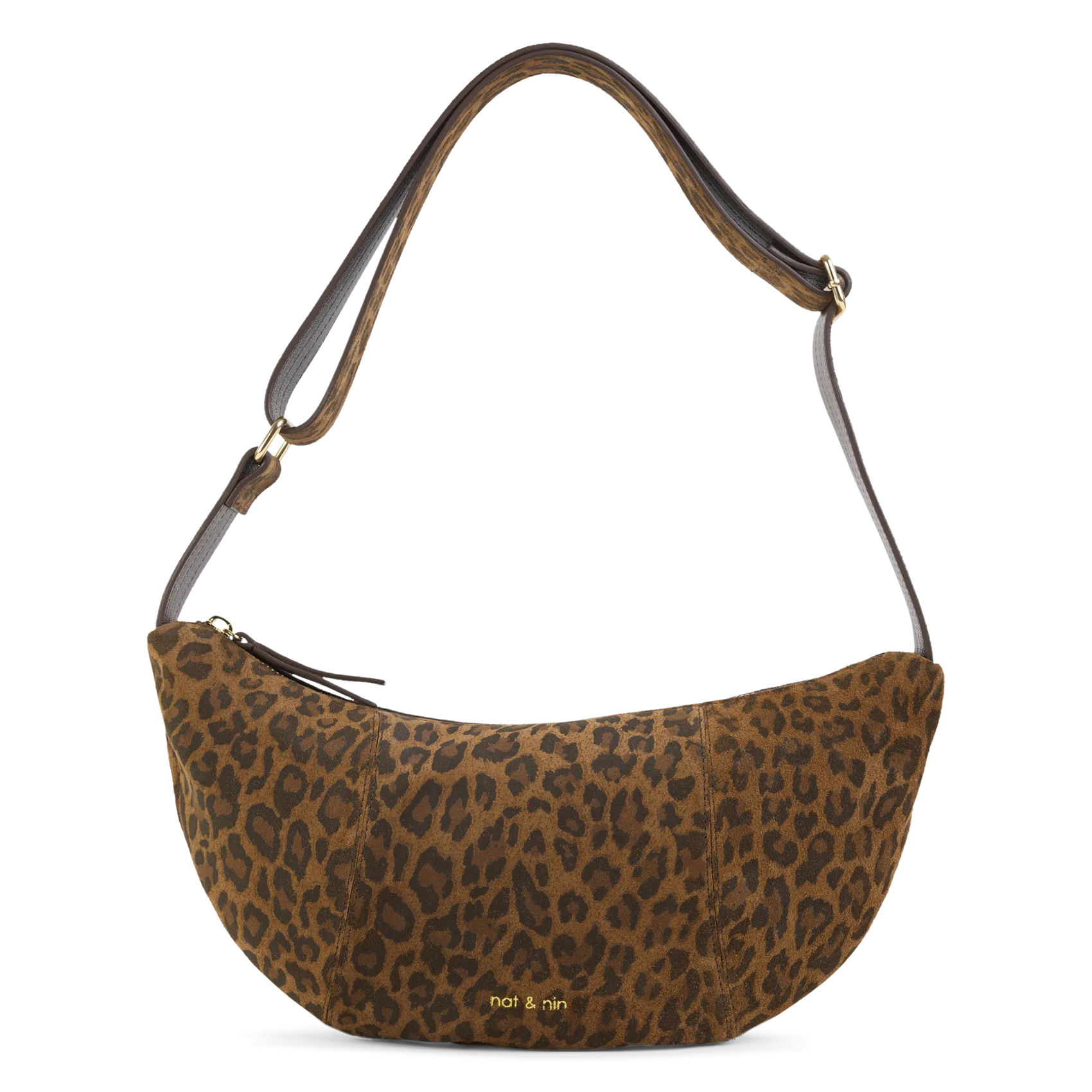 Sac bandoulière léopard Marron LUCE