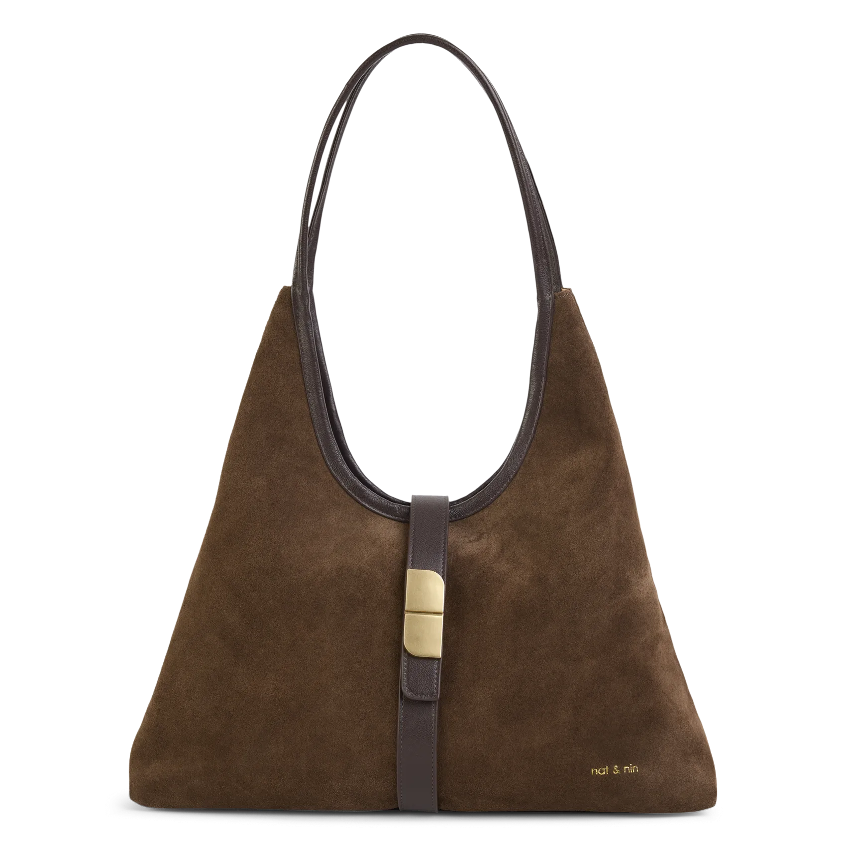 Sac hobo en cuir Marron ROMEO