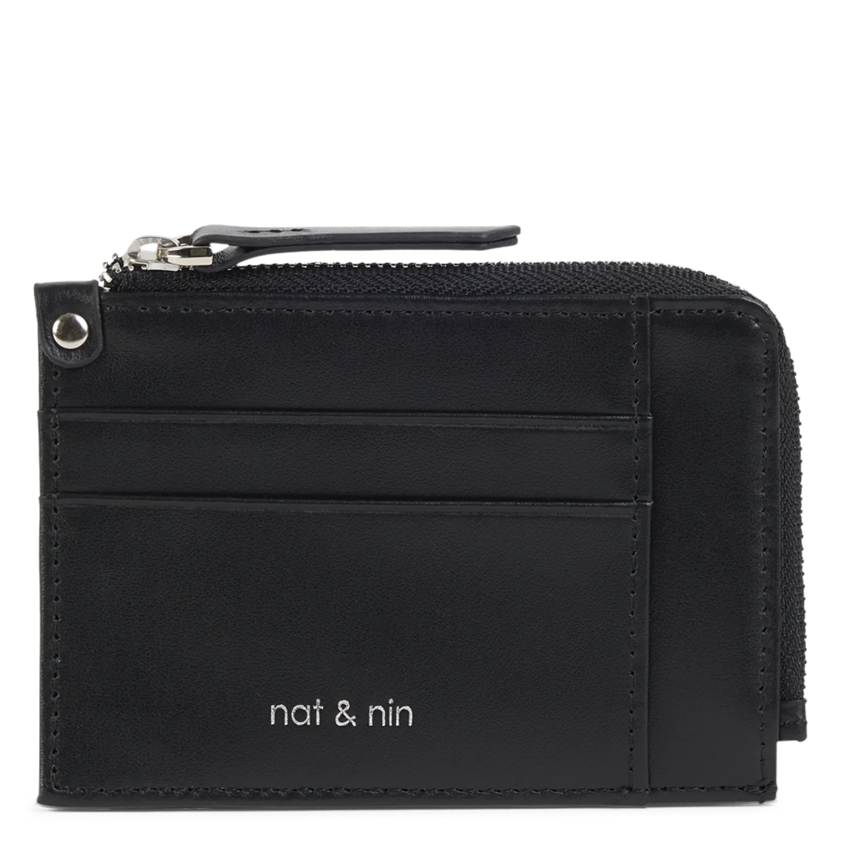 Porte-cartes en cuir Noir LANA