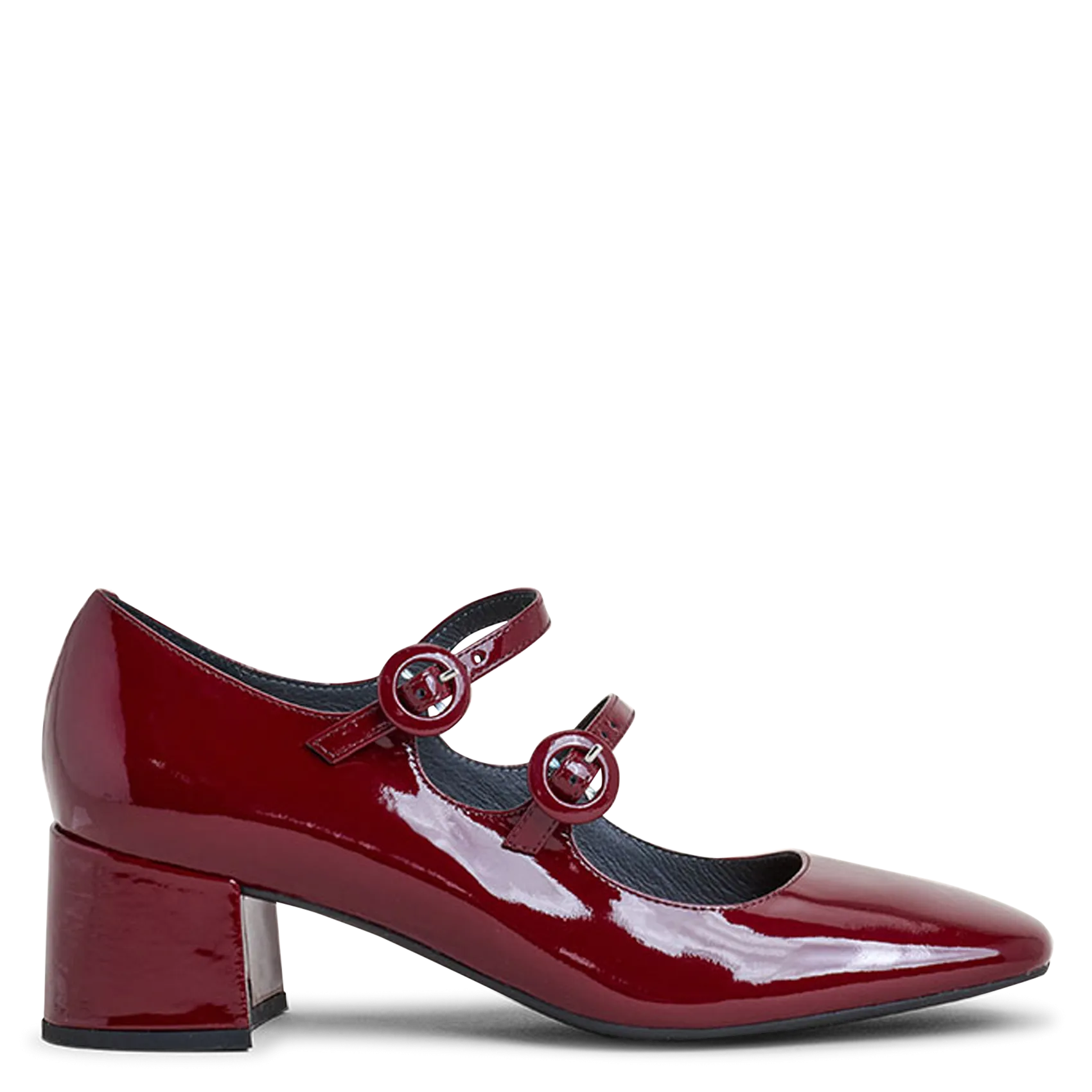 Babies en cuir glacé Rouge DELOU