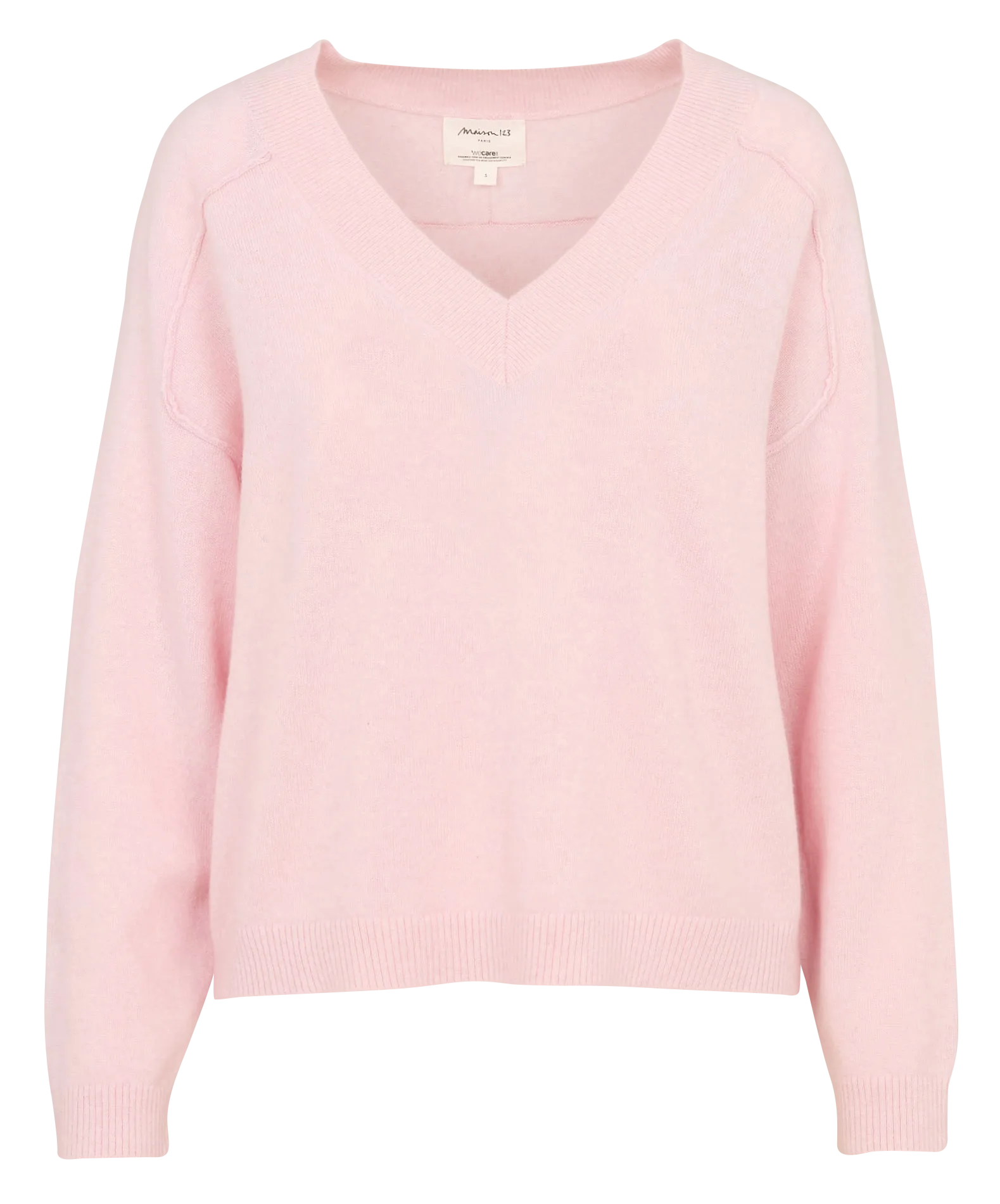 Pull oversize en cachemire Rose BARY