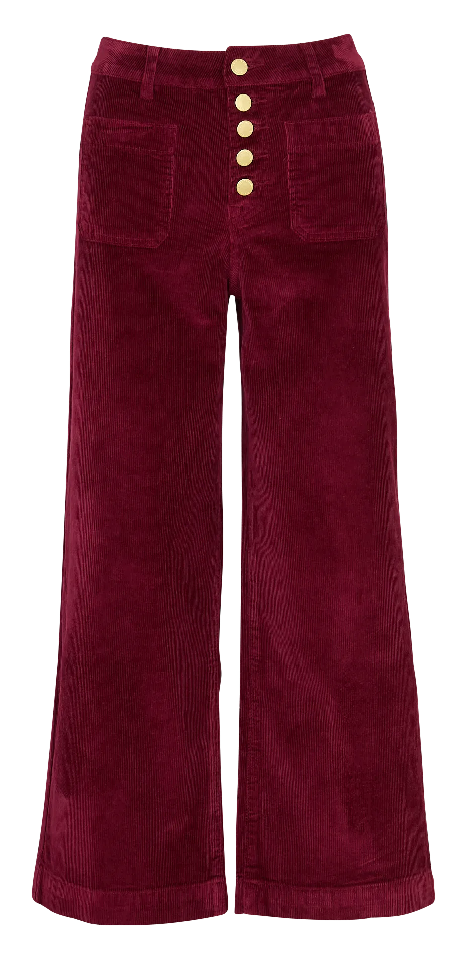 Jean taille haute évasée Rouge ATLANTA