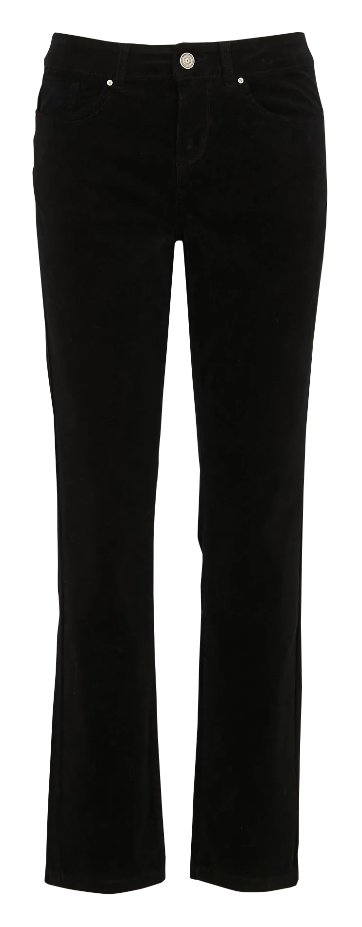 Pantalon slim velours en coton stretch Noir PASHA