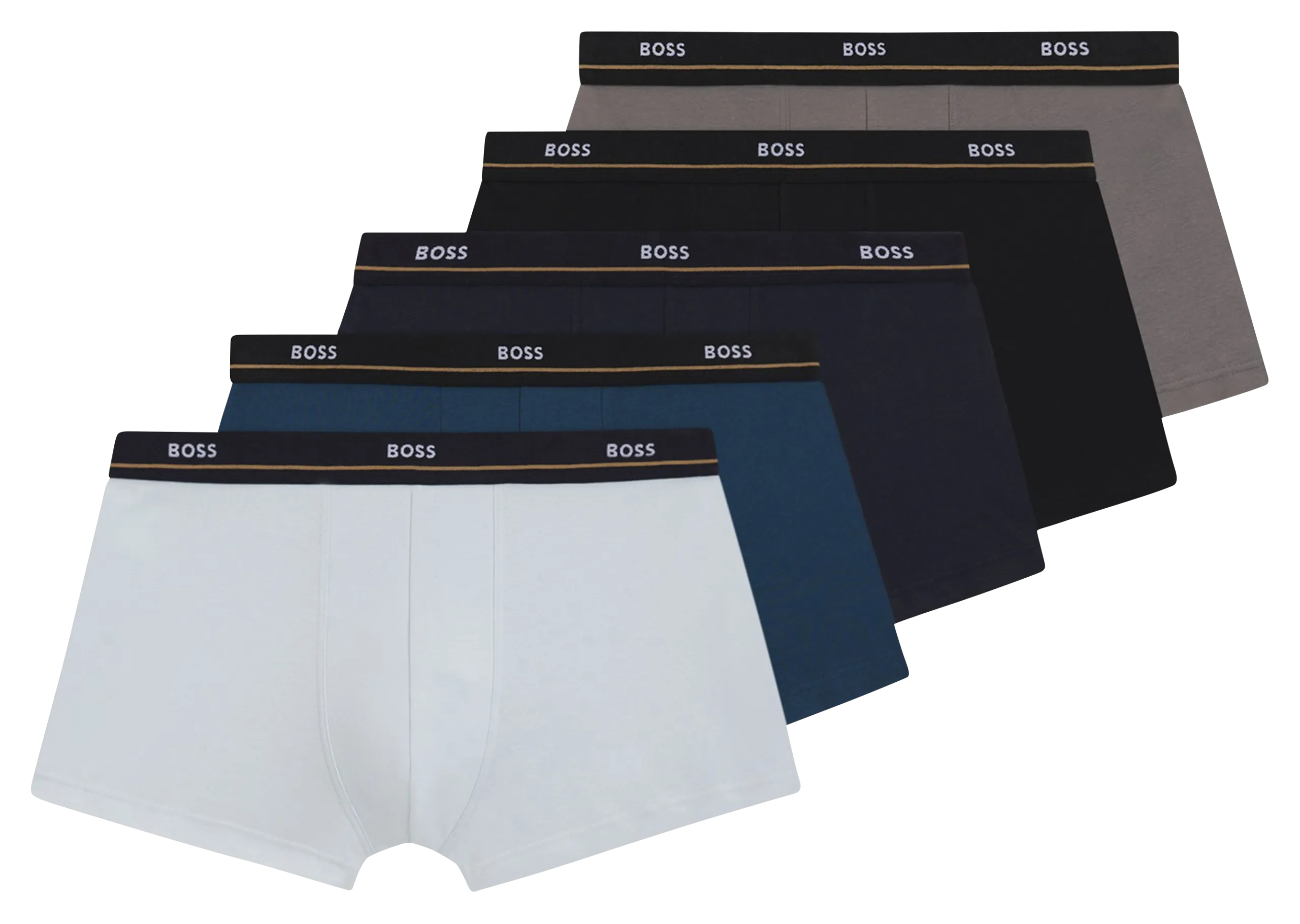 Pack de 5 boxers en coton mélangés Multicolore