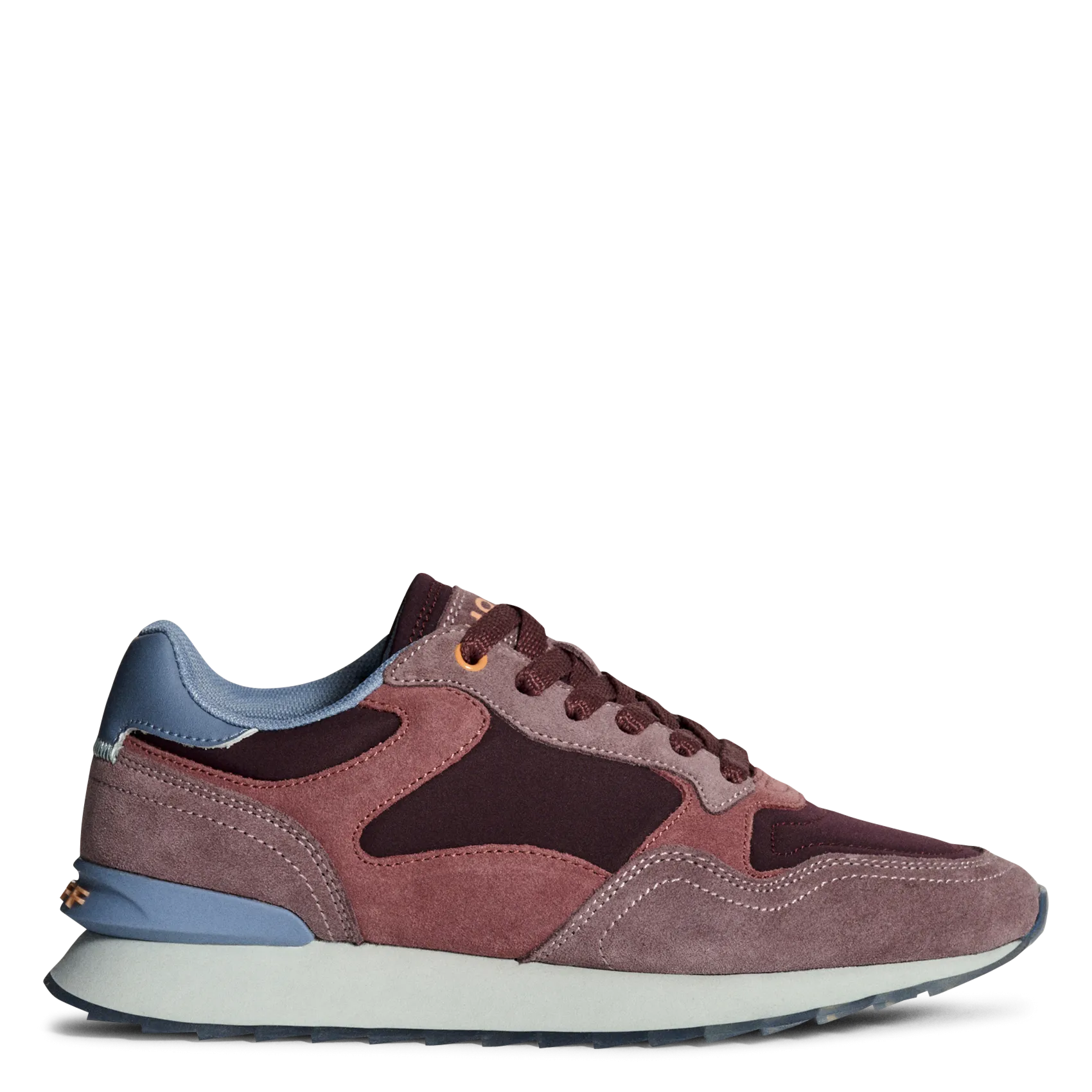 Baskets basses bi matiière Rouge CITY COPENHAGEN