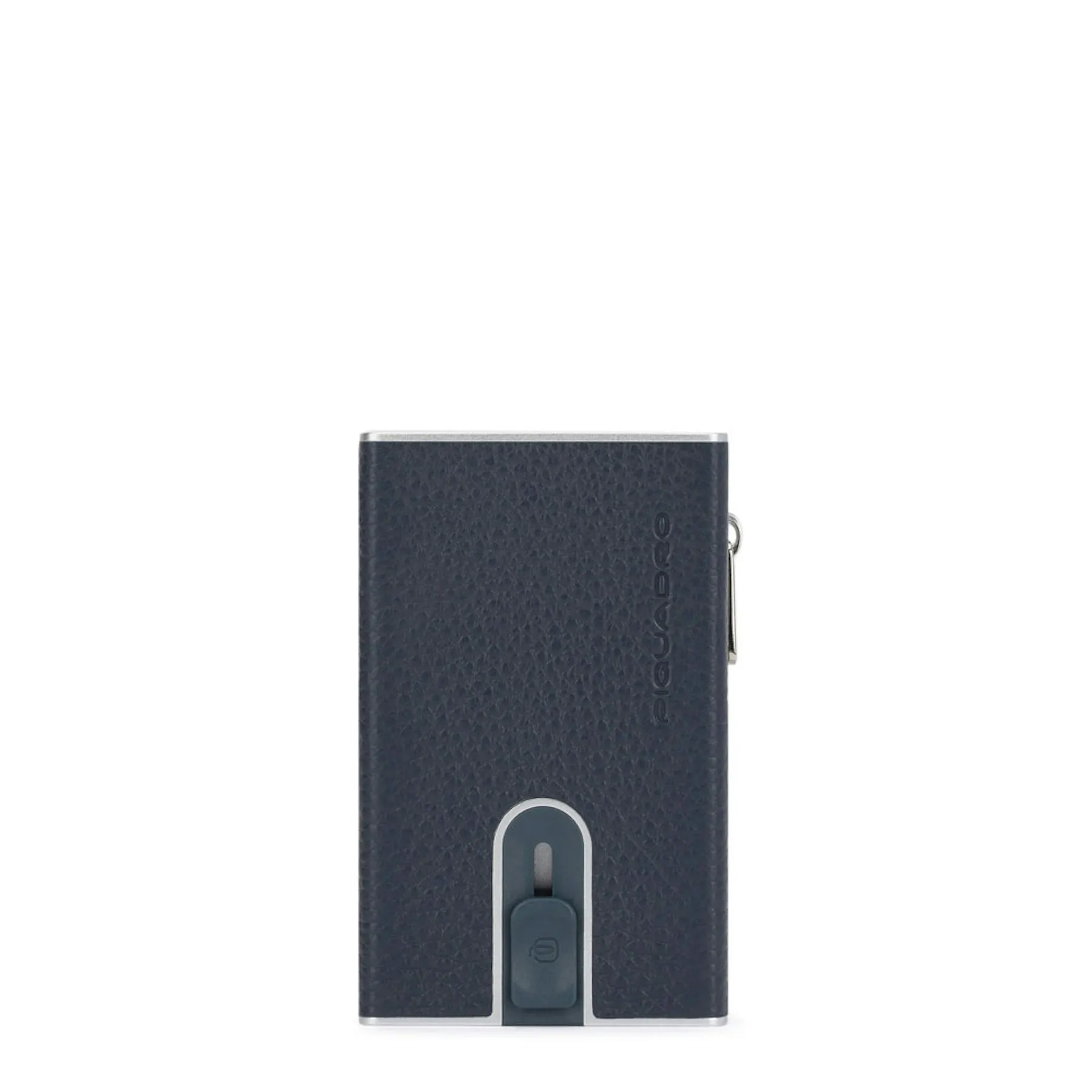 Portefeuille compact avec porte-cartes pop-up, porte-monnaie et protection rfid Bleu