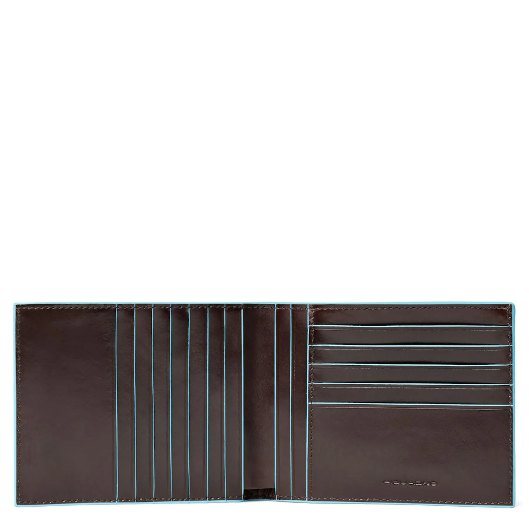 Portefeuille homme fin en cuir avec porta-cartes de crédit et protection rfid Marron