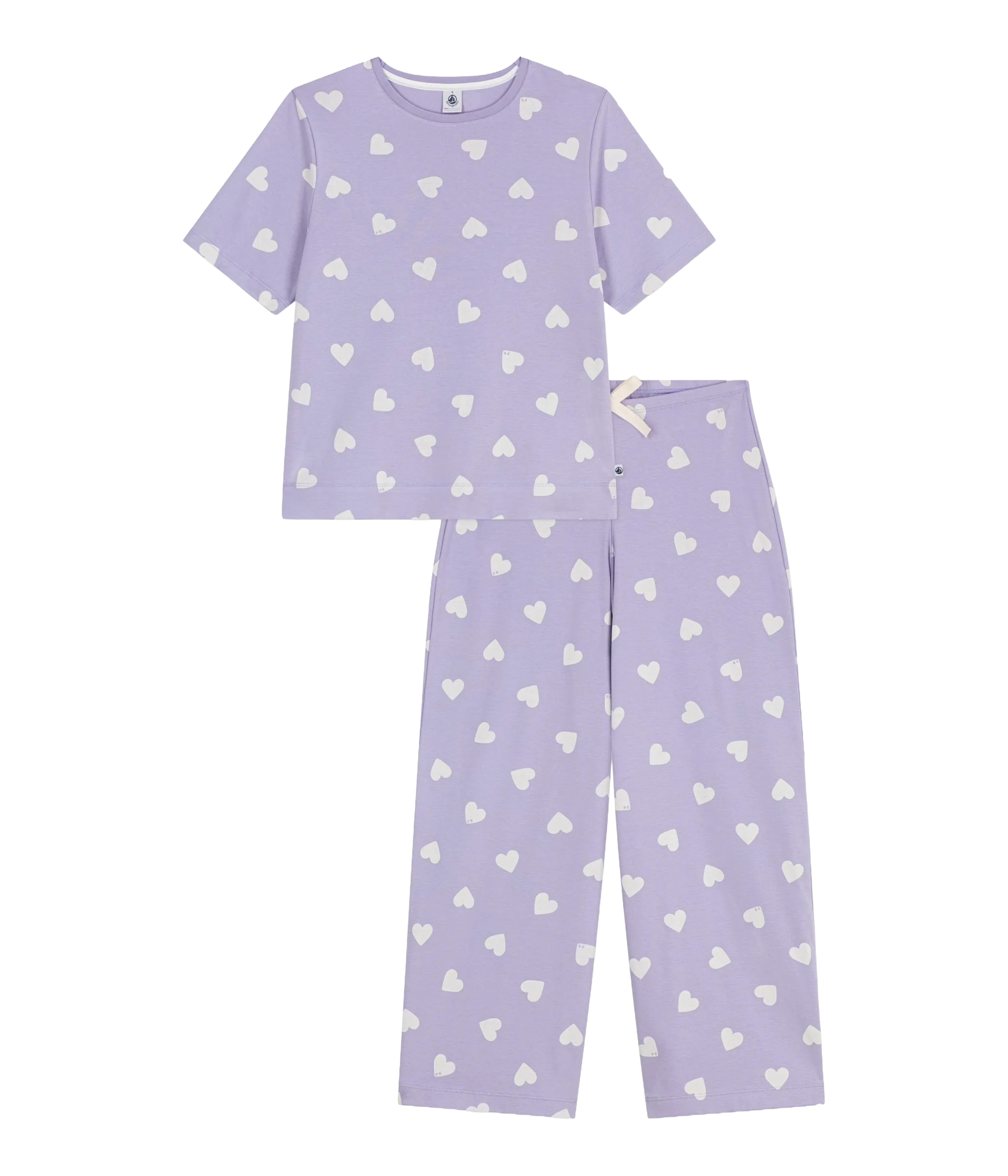 Ensemble de pyjama en coton imprimé Violet