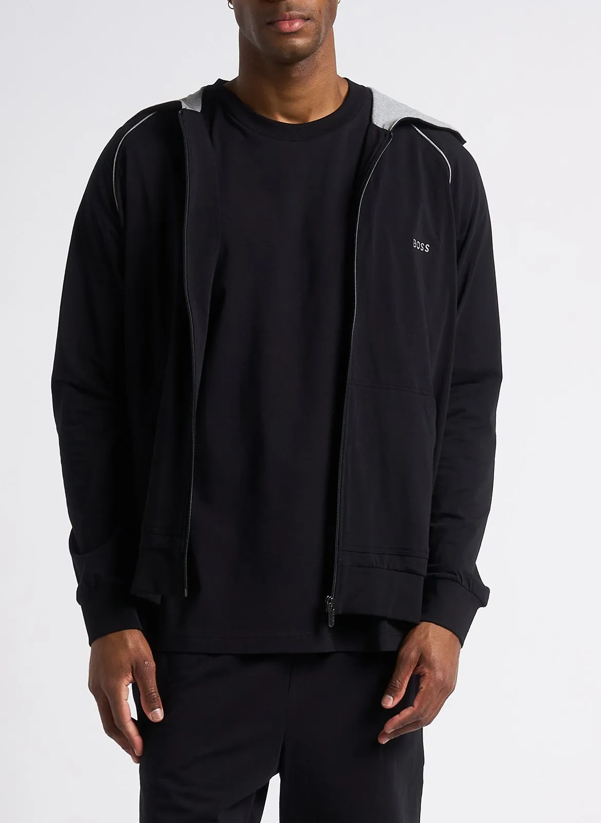 Sweat à capuche zippé Noir