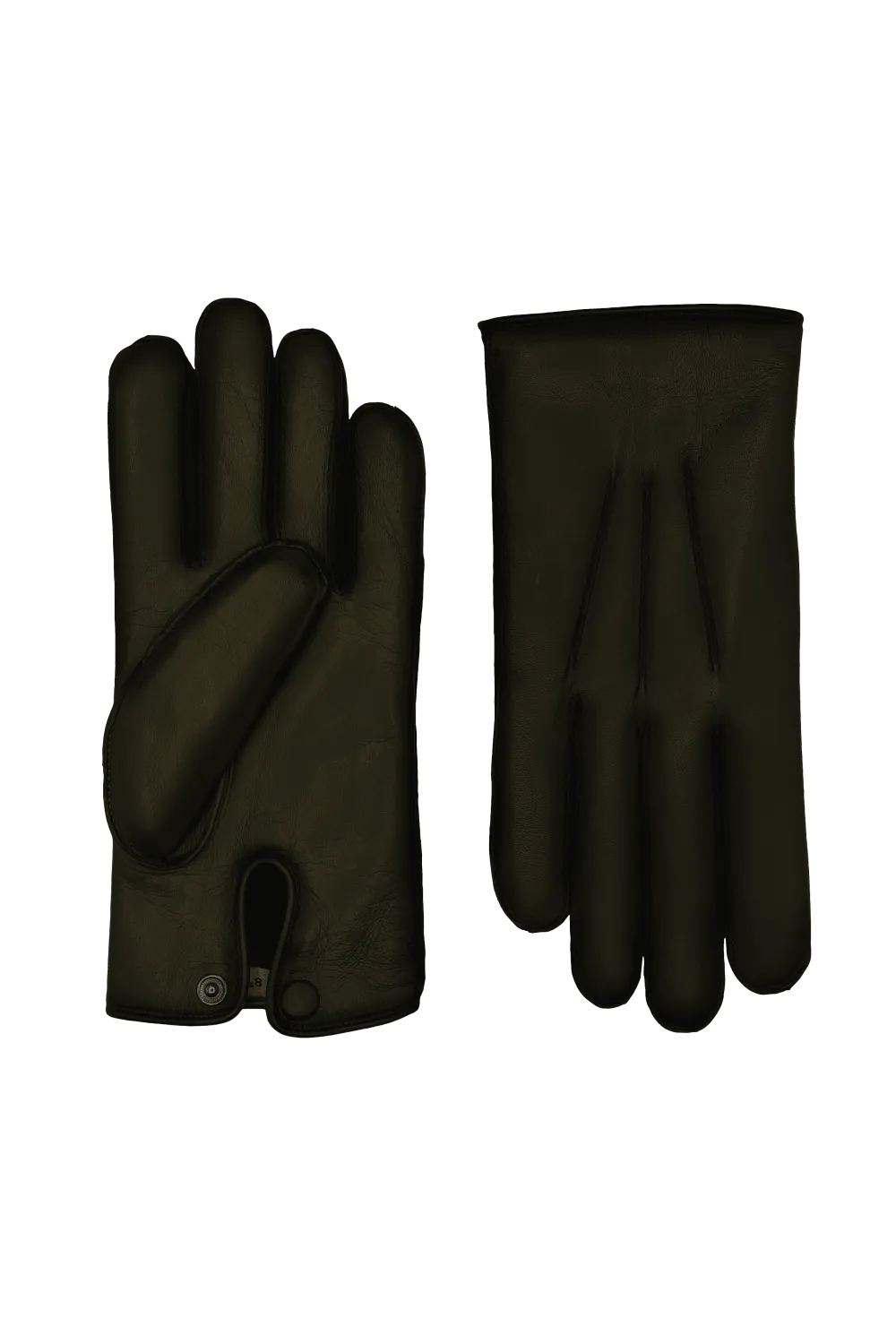 Oscar gants en cuir doublés lapin Vert