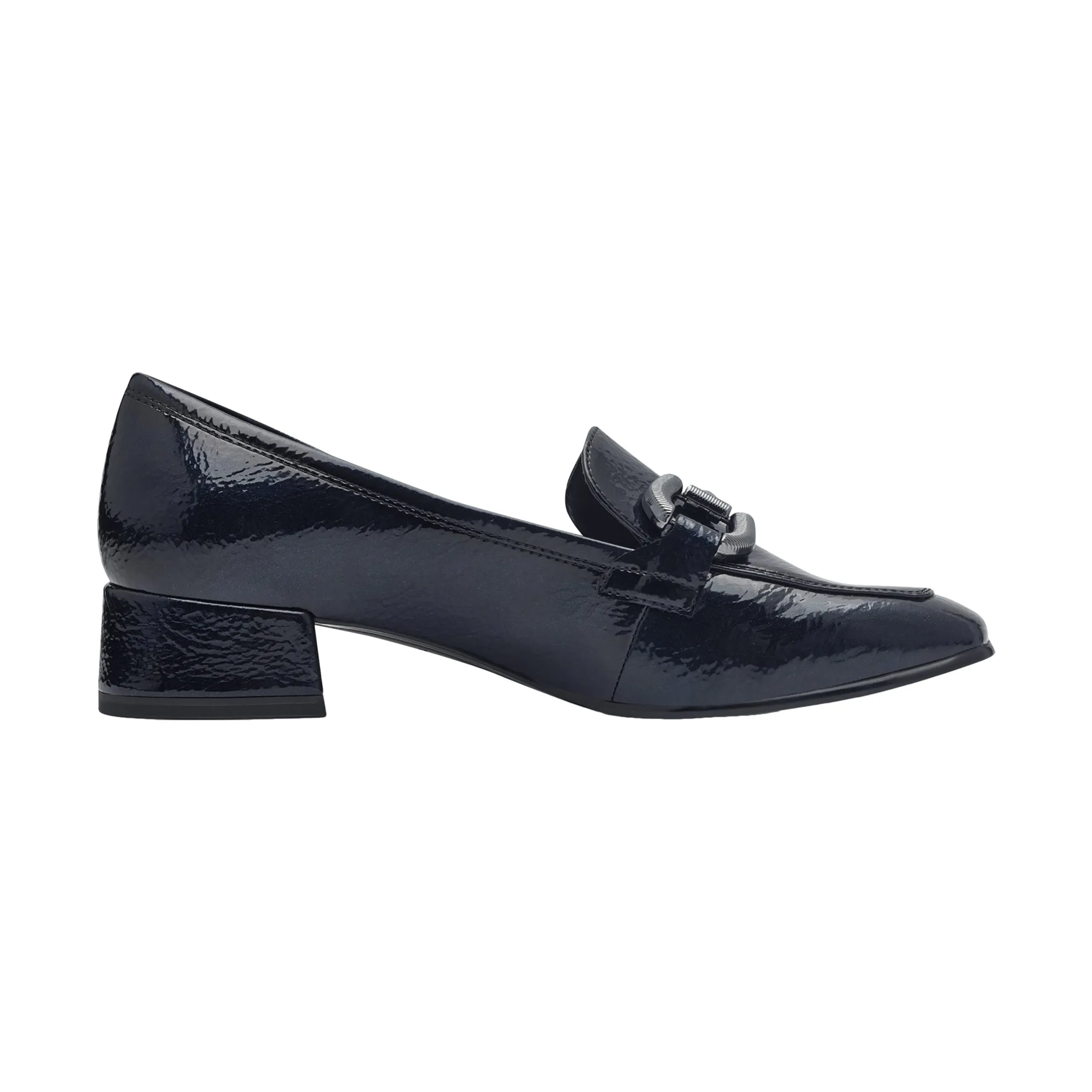 Mocassin à talon Bleu