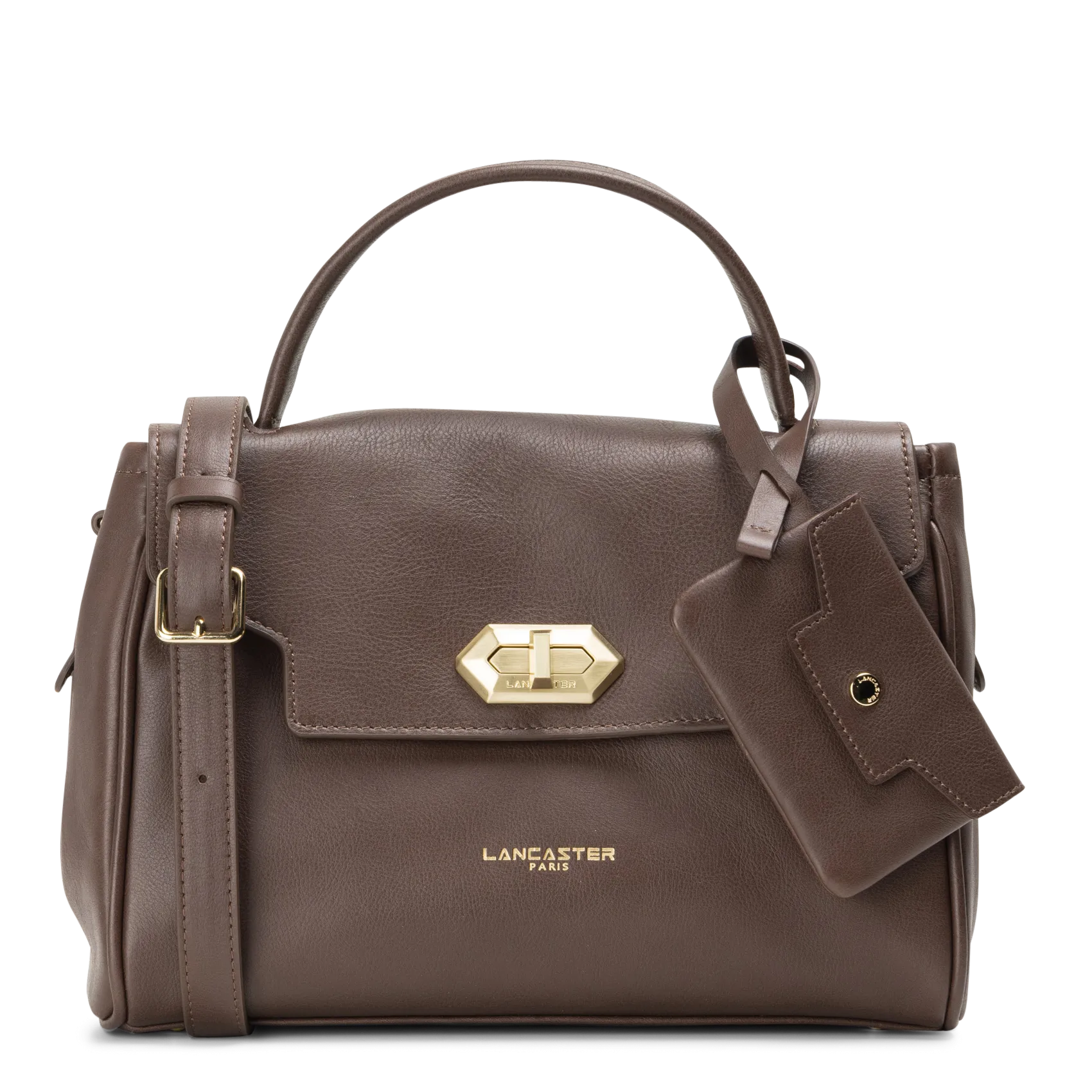 Sac à main en cuir Marron MADEMOISELLE GRACE