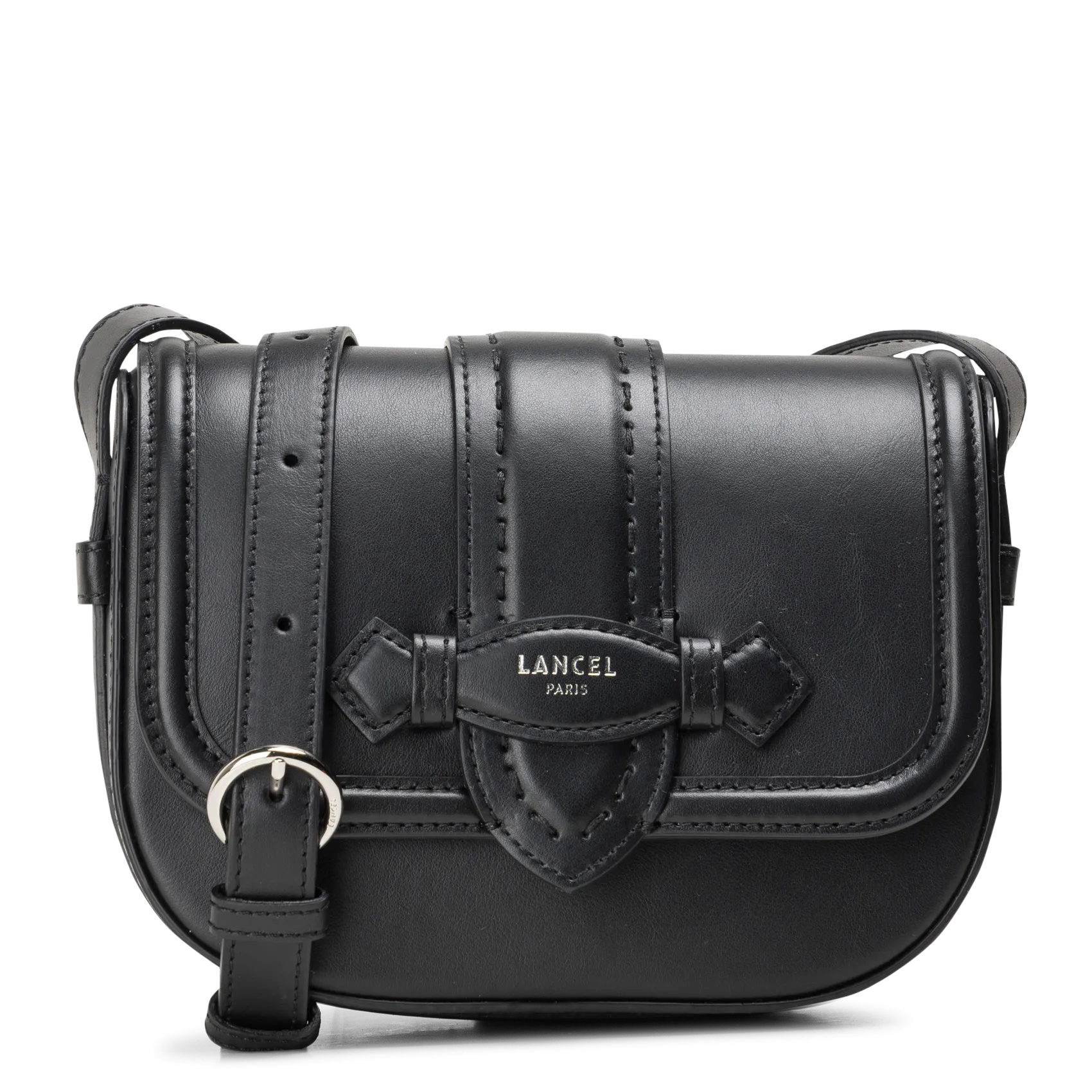 Sac bandoulière en cuir Noir SIENNA S