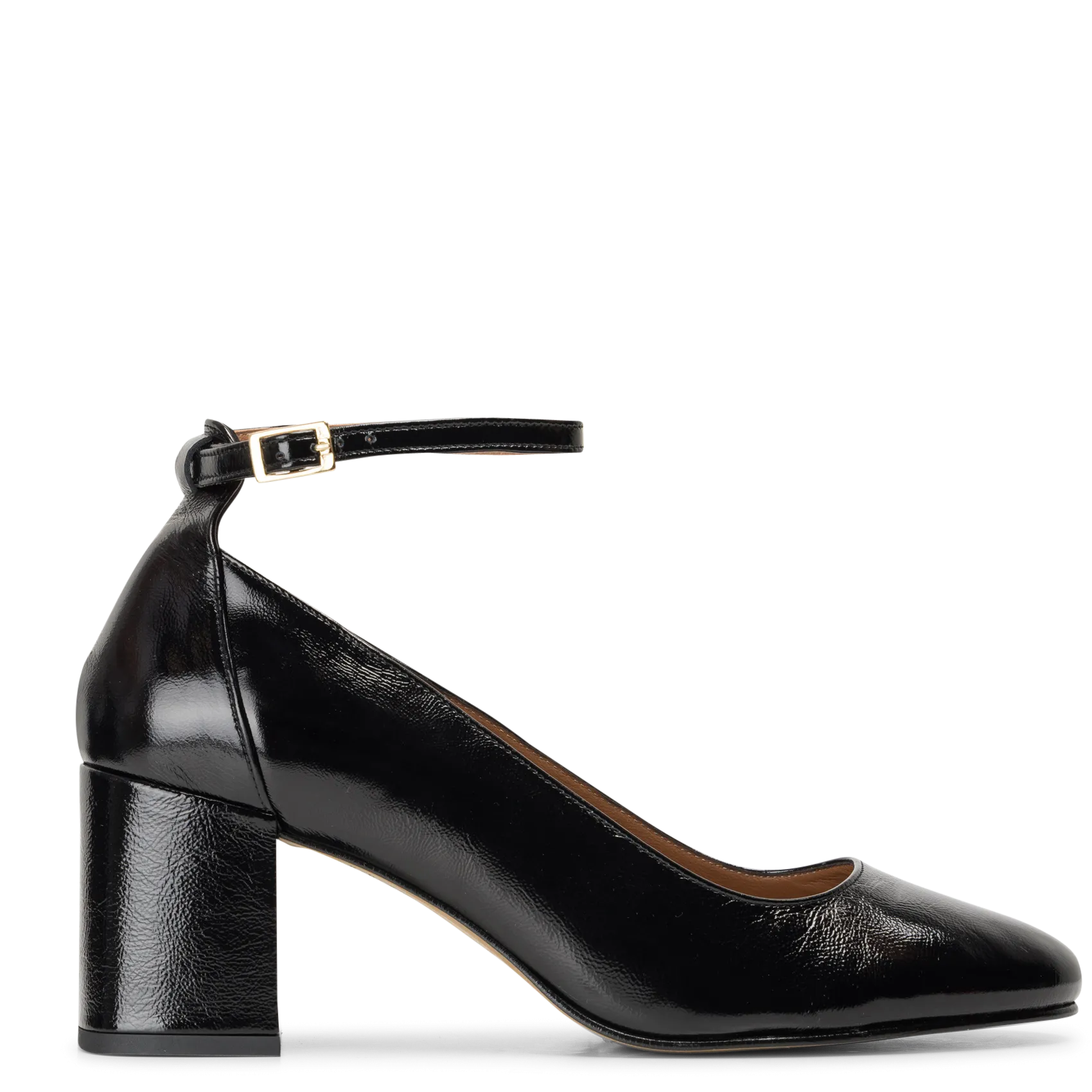 Babies en cuir Noir MARIE