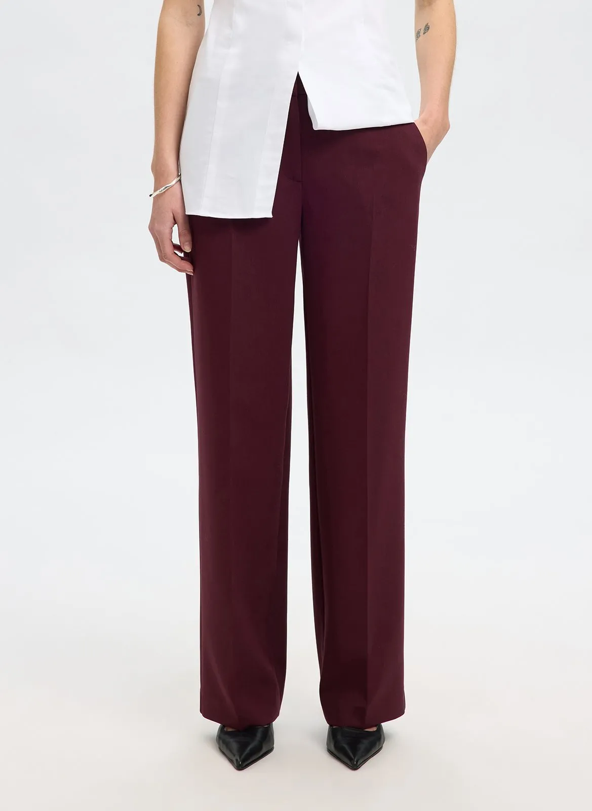 Pantalon droit Prune RITA